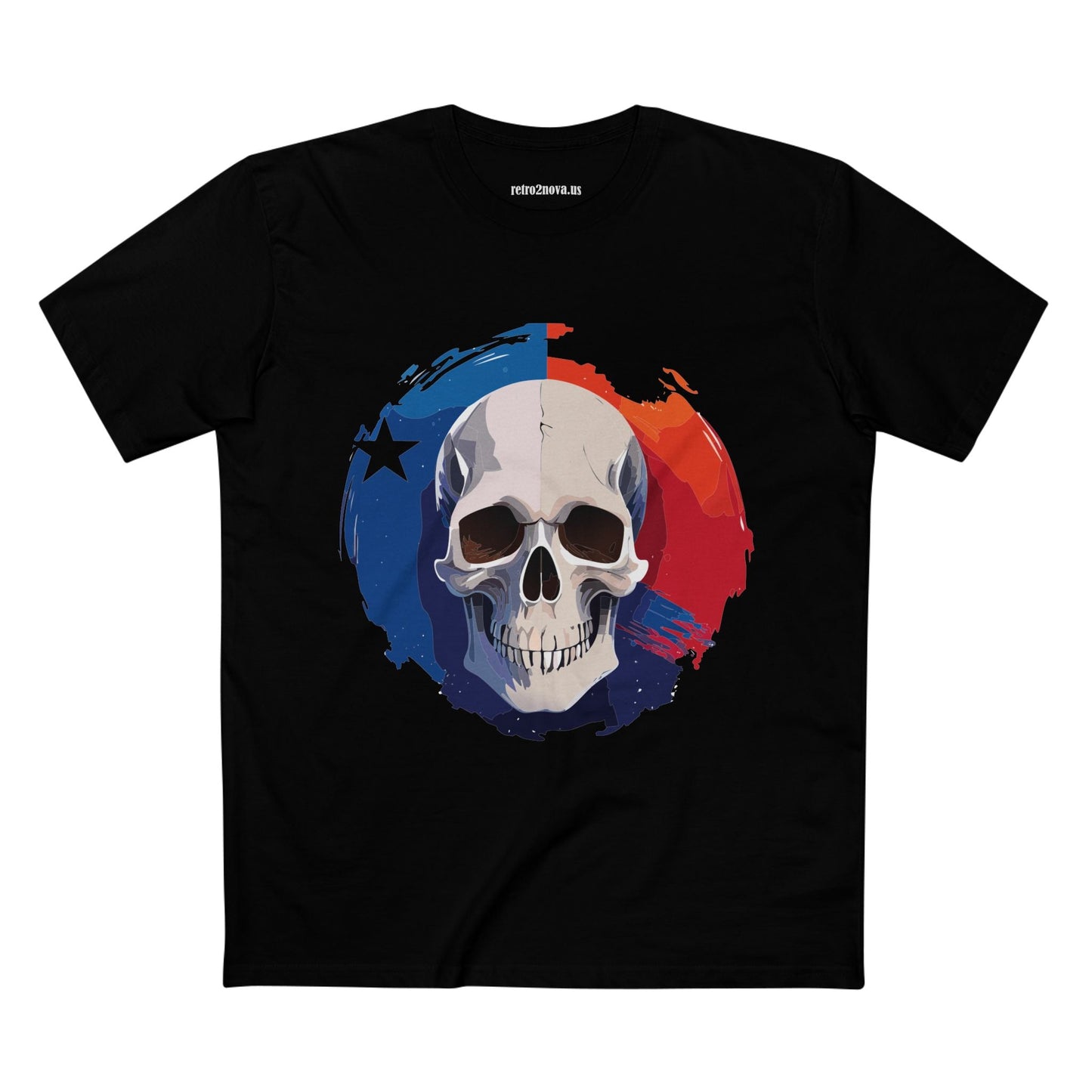 Skull Skeleton Shirt Unisex Premium Cotton Tee With Original Art Design Retro2Nova