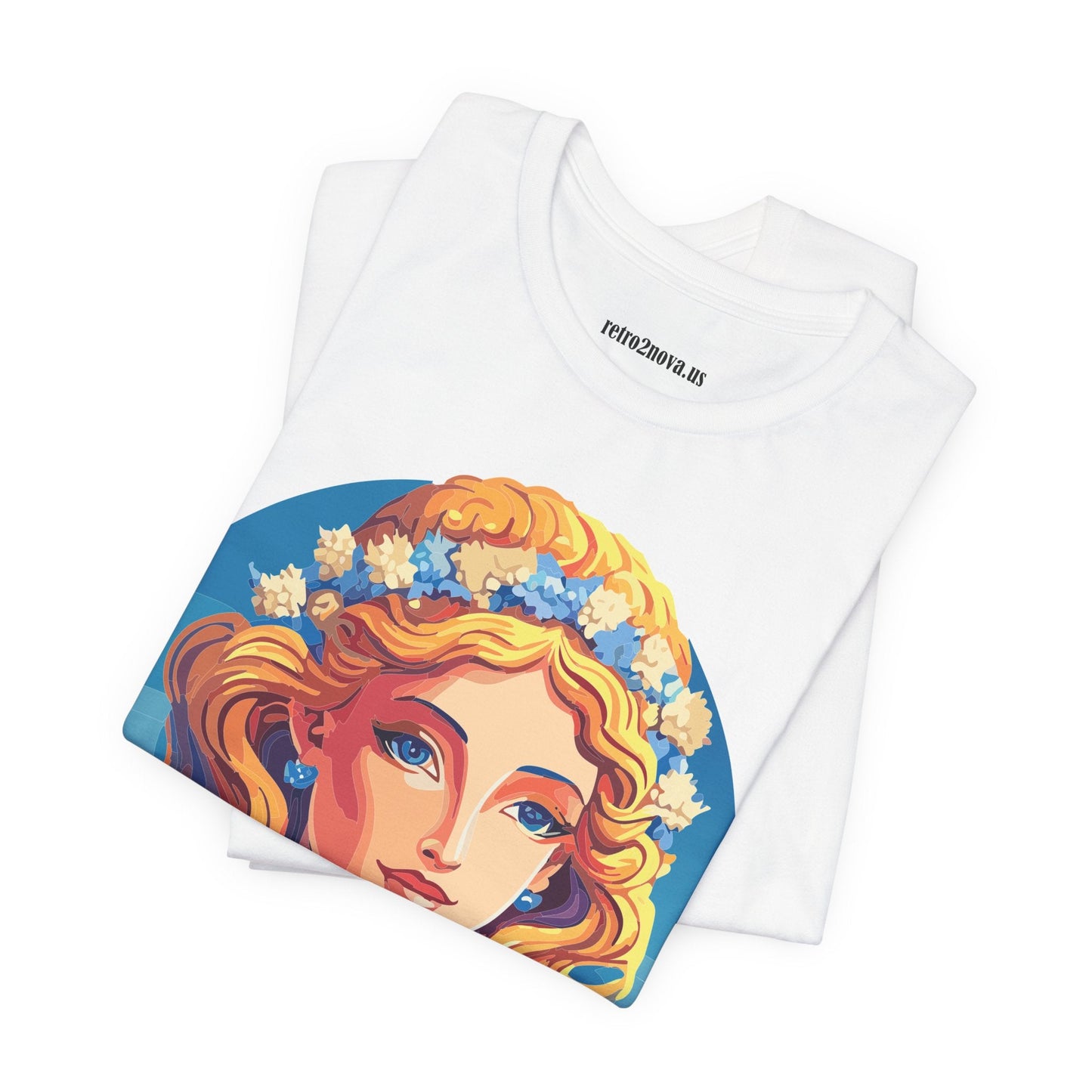 Goddess Aphrodite Unisex Graphic Cotton T Shirt with Retro2Nova Artwork Design Edition