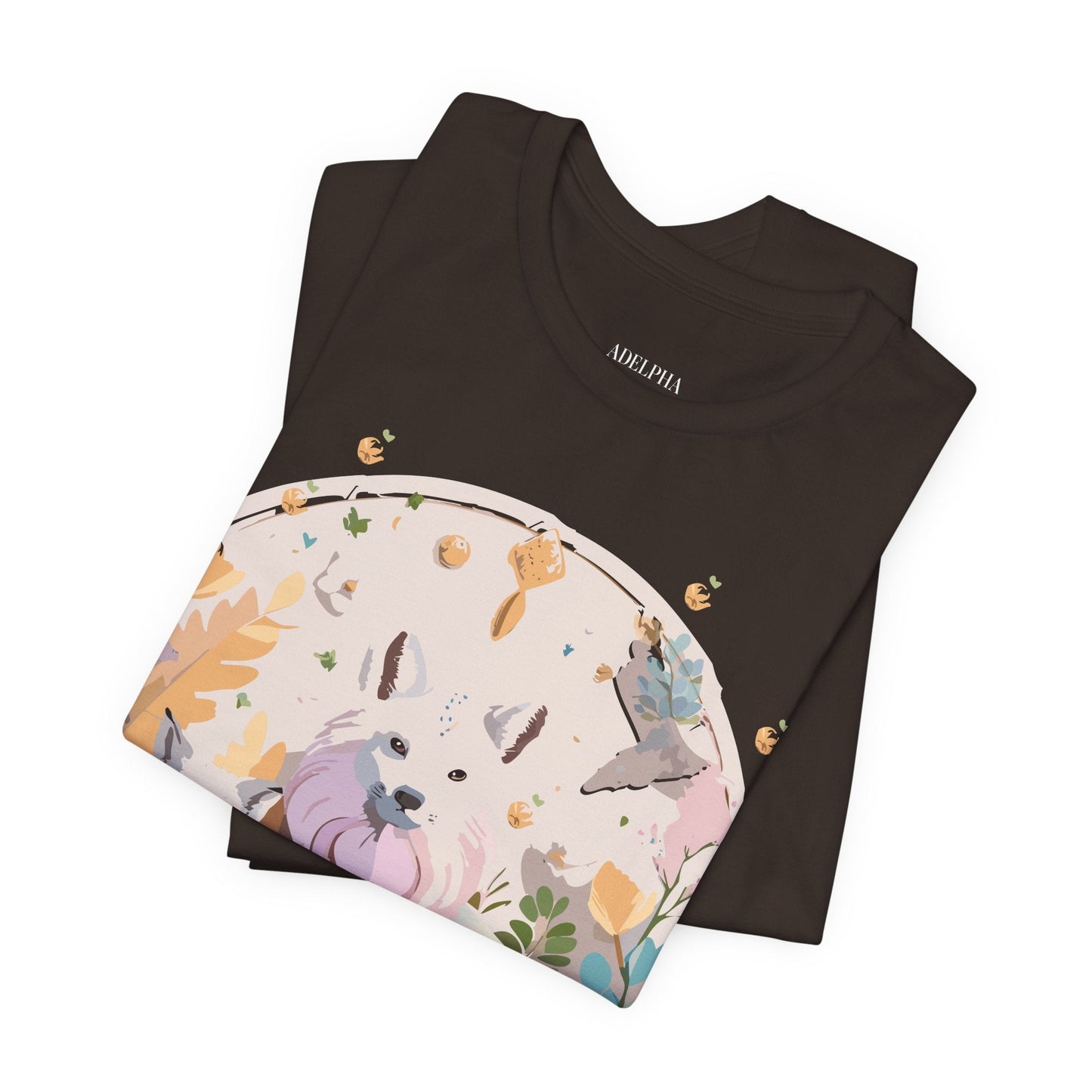 Adelpha Graphic Tee Unisex Short Sleeve Shirt With Vintage Art Design For Everyday Wear