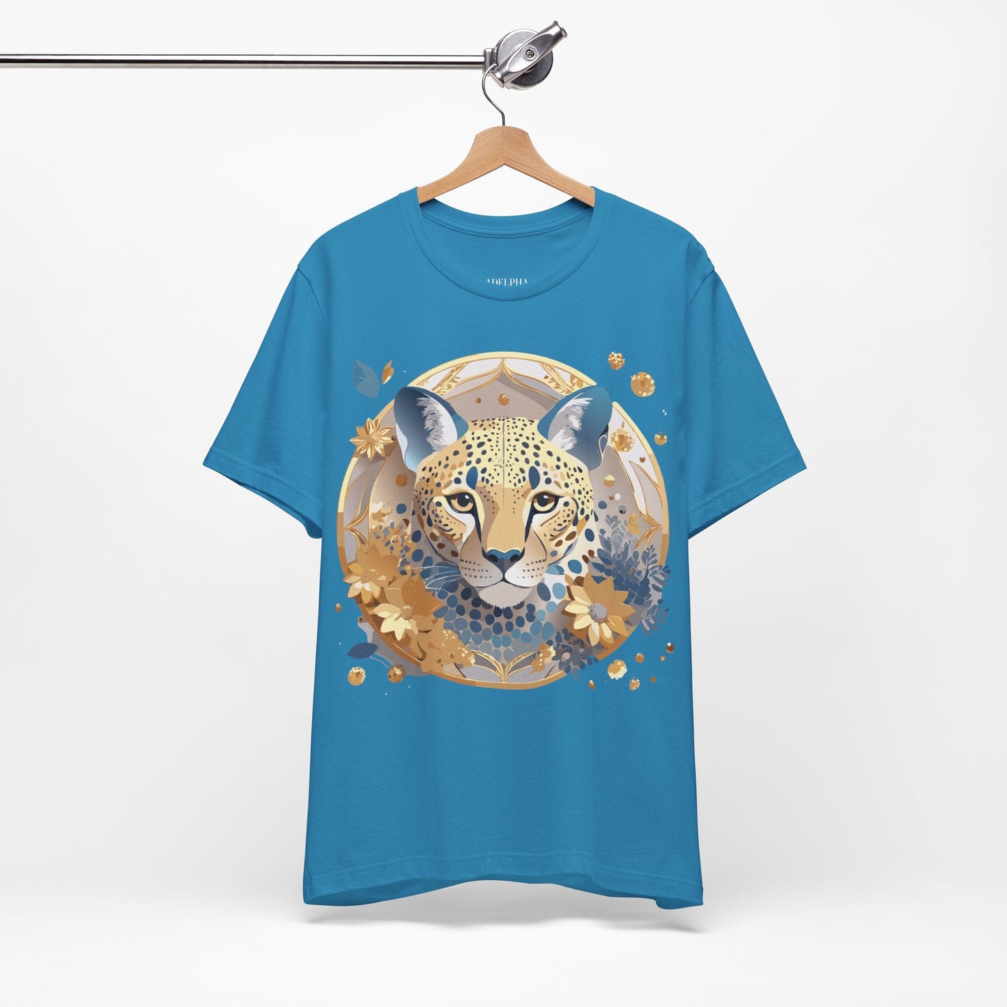Adelpha Medallion Graphic Tee Unisex Short Sleeve Vintage Inspired Art Design Premium Cotton Jersey