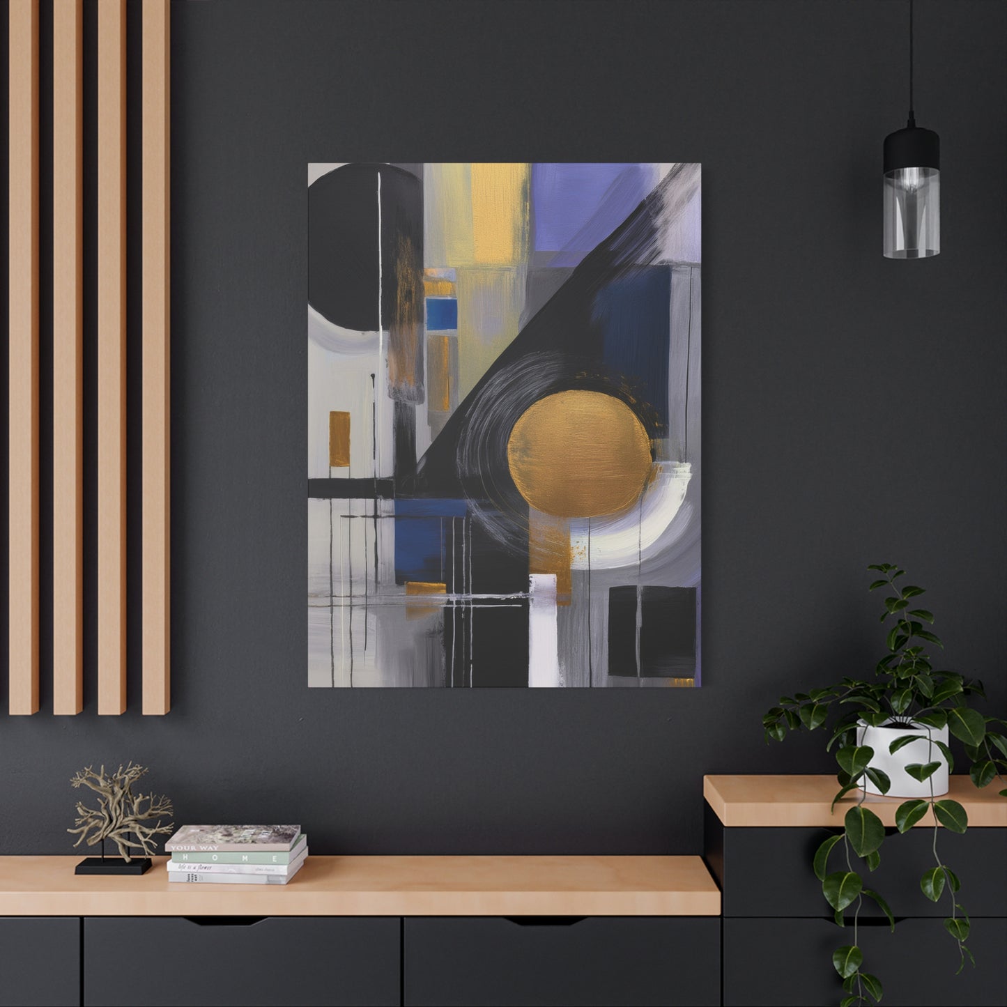 Purple Abstract Painting Print Canvas 20x24,20x30,24x30, 24x32,24x36,30x40, 32x48,36x48,40x60 Pine-Wood Inner Frame ABS-32