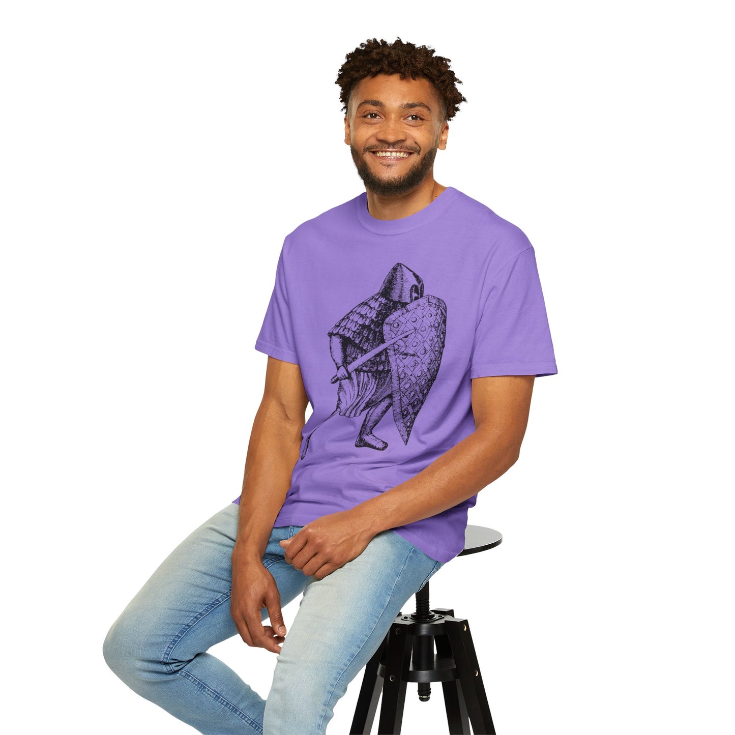 Unisex T-shirt with Knight in Armor