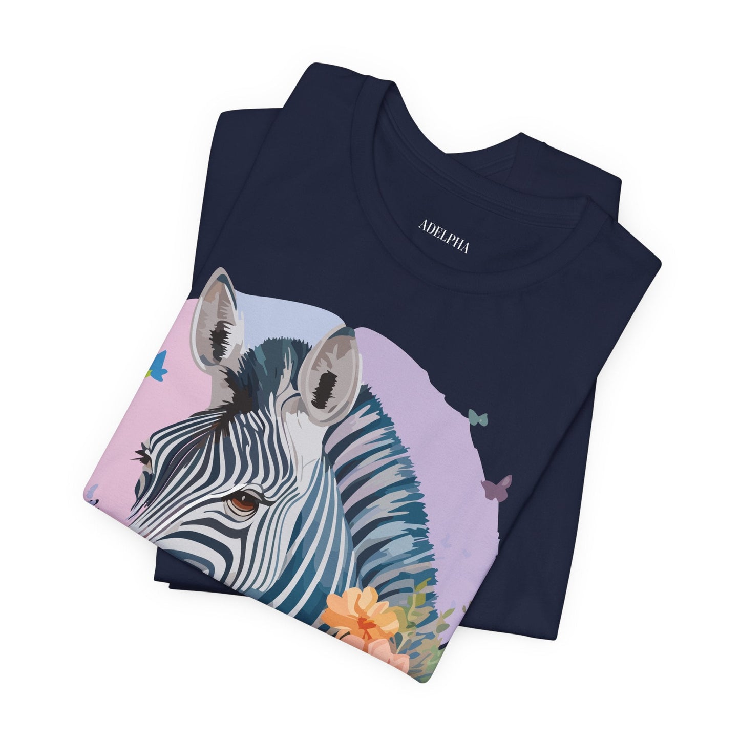 Zebra Graphic Unisex 100 Cotton Vintage Animal Art T-Shirt 3