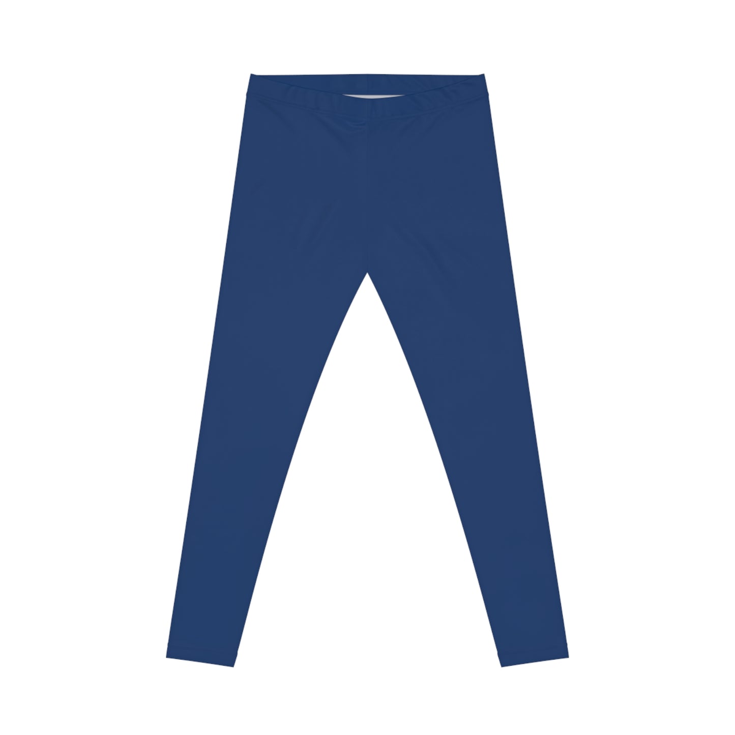 Regal Navy Color Women's Poly-Span Casual Leggings XS-2XL