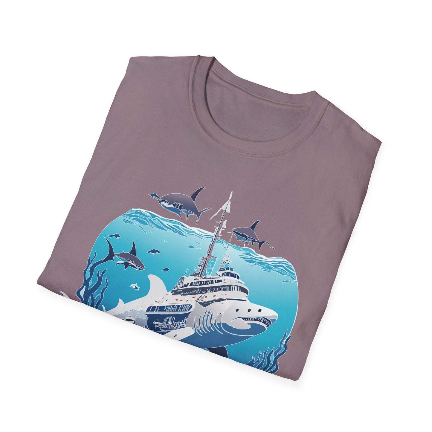 Ocean Tee Shirt Unisex Softstyle 64000 Ring Spun Cotton Art Design Tee For Everyday Comfort