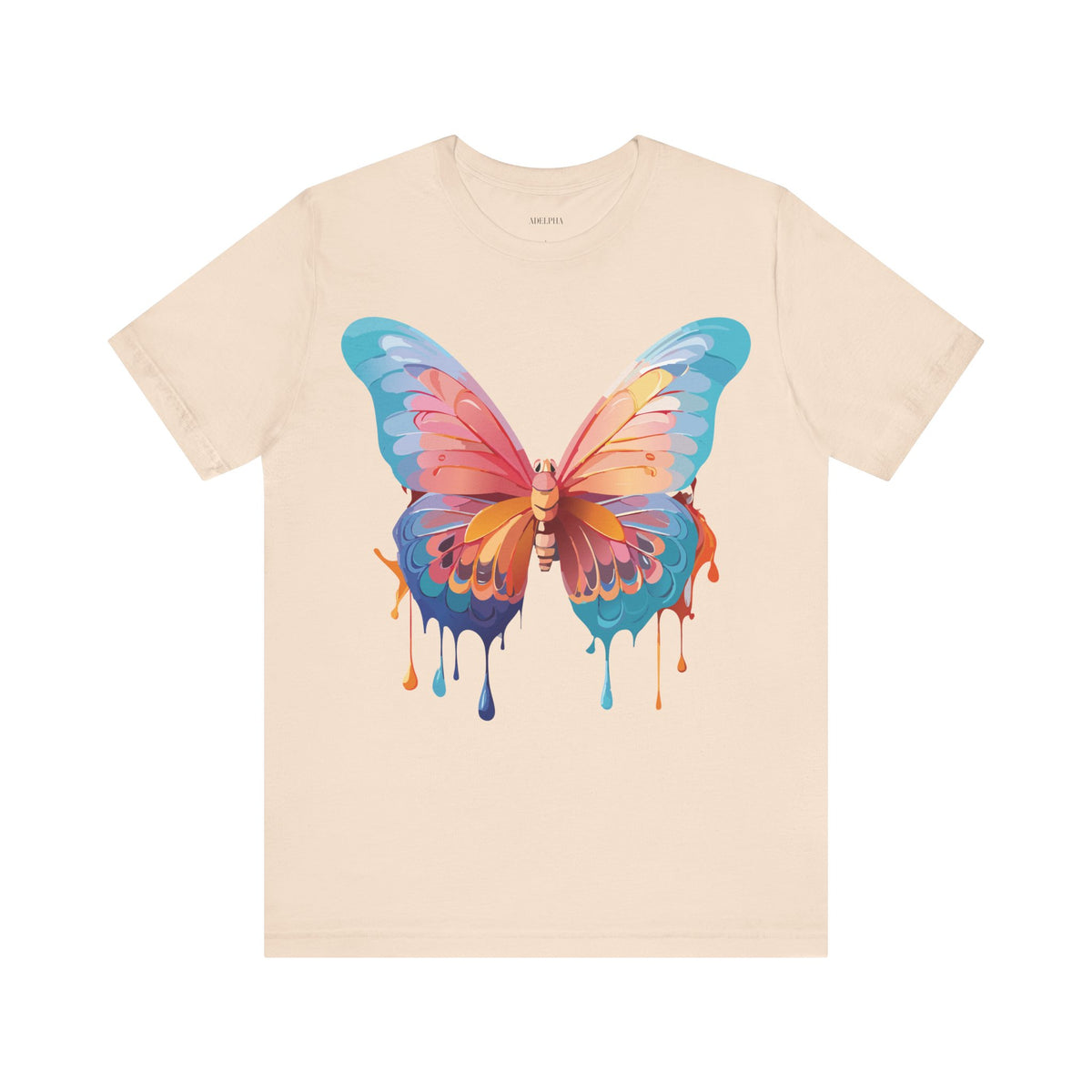 Butterfly Graphic Unisex Cotton Bella+Canvas Tee with Art Design n11