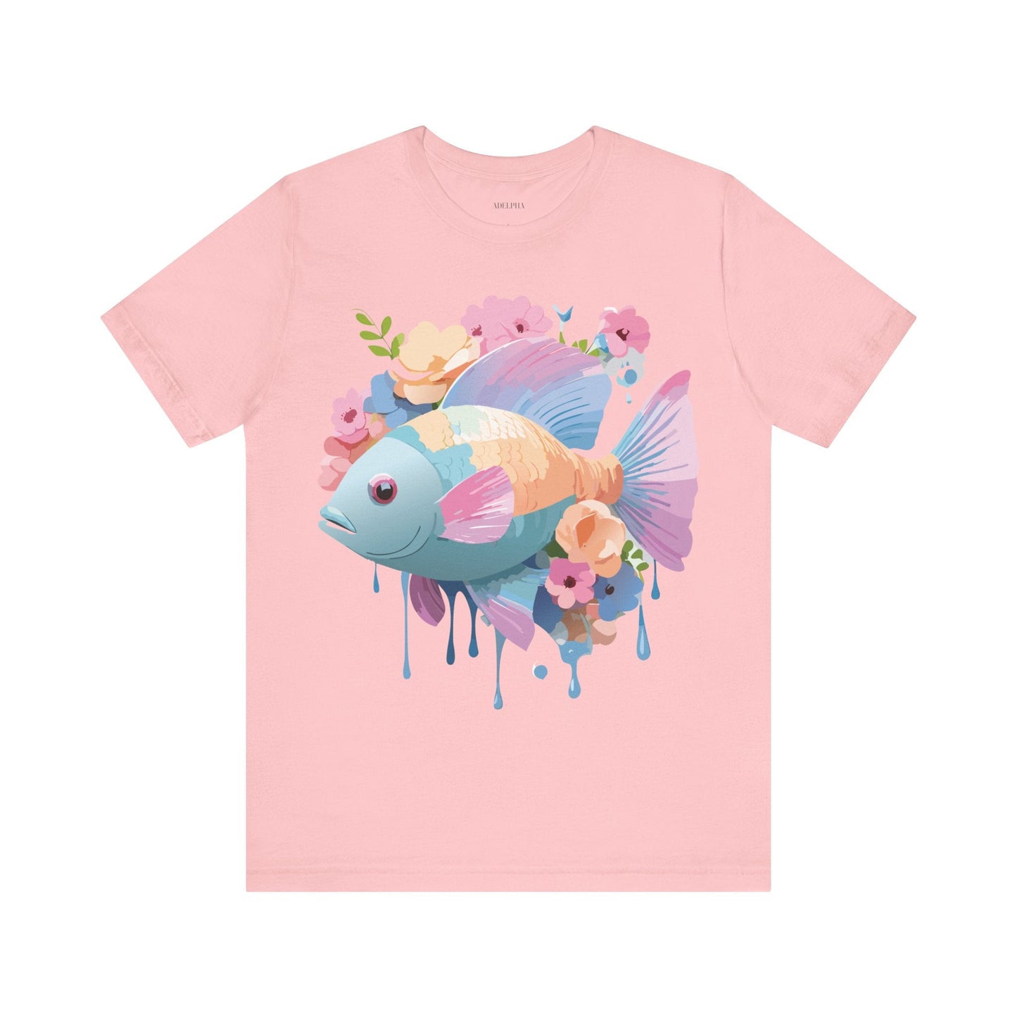 Fish Graphic Unisex 100 Cotton Vintage Artwork Tee 1