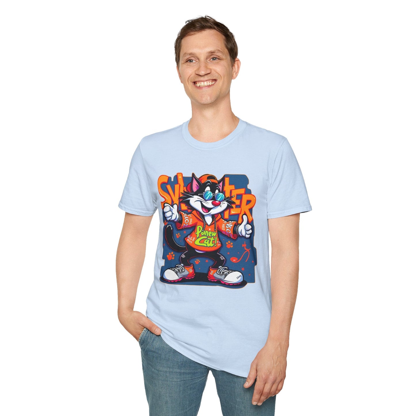 Funny Cartoon Animals Tee Shirt Unisex Gildan Softstyle 64000 Graphic Cartoon Tee
