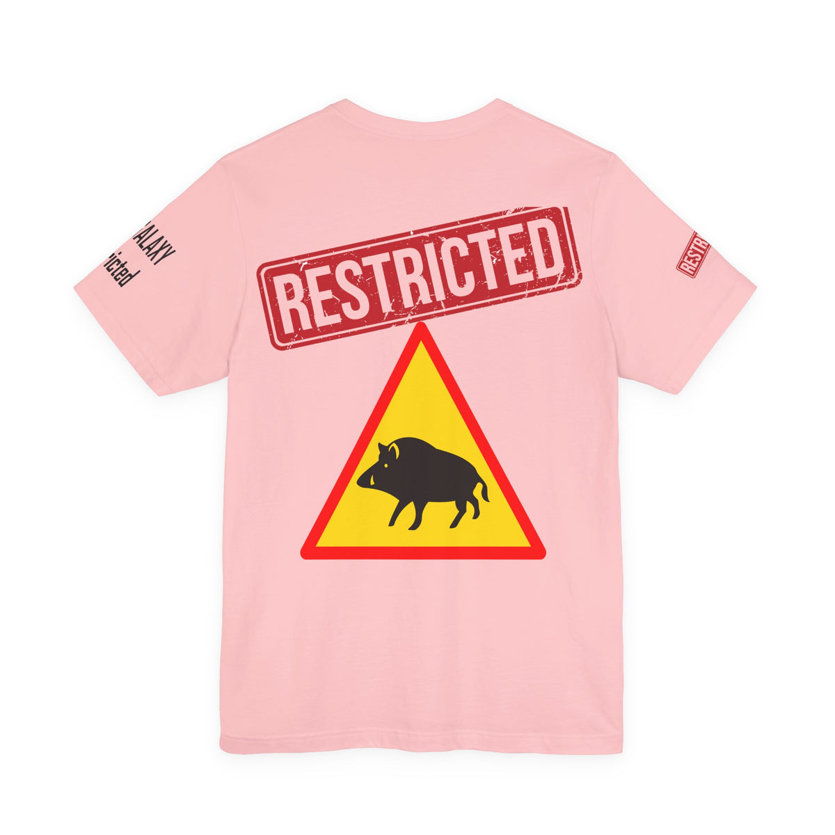 Art Red Stamp Graphic Unisex Cotton Bella+Canvas Tee with Art Design b95