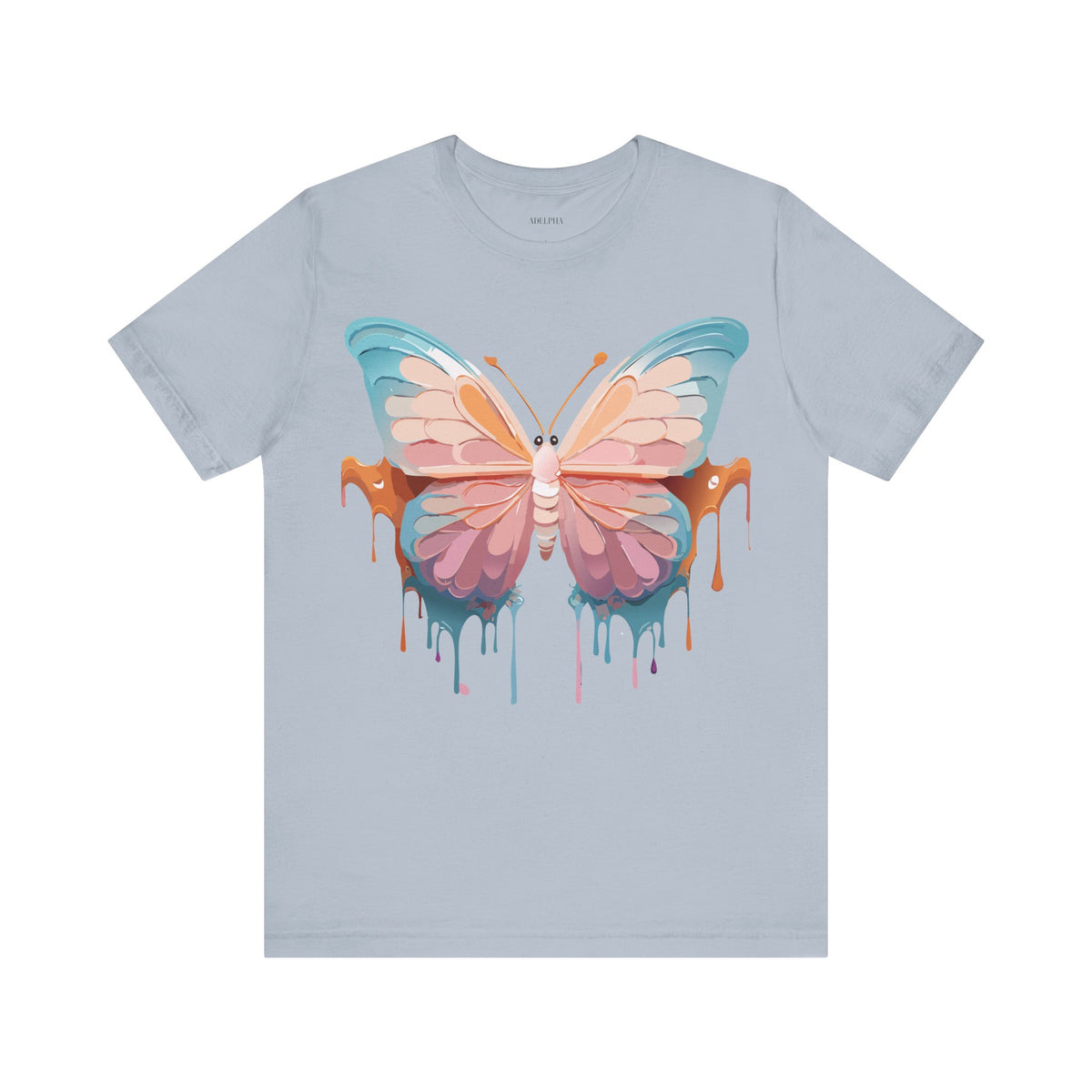 Butterfly Graphic Unisex Cotton Bella+Canvas Tee with Art Design n09