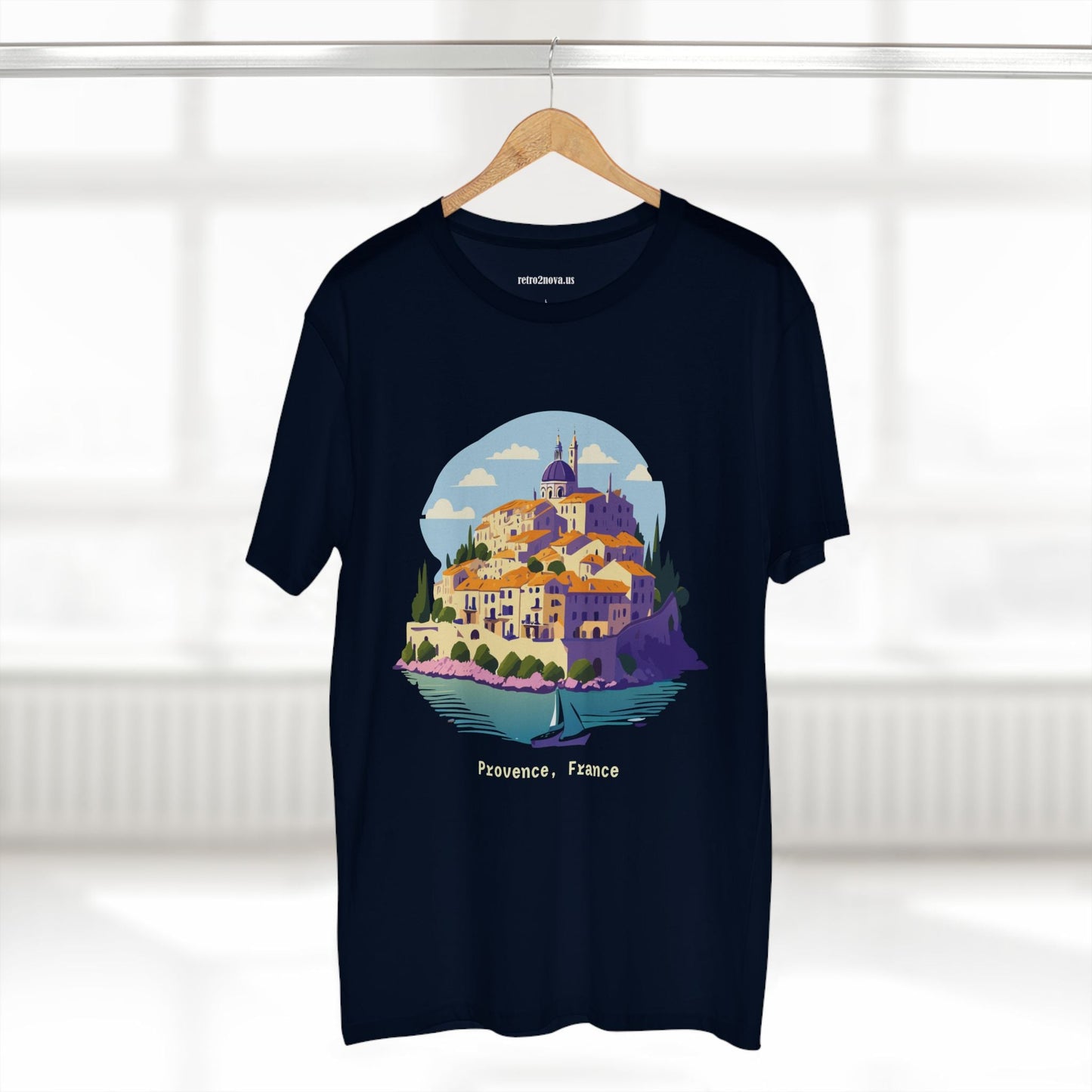 Travel Shirt Provence Tourist Unisex Premium Cotton Tee With Original Art Design Retro2Nova