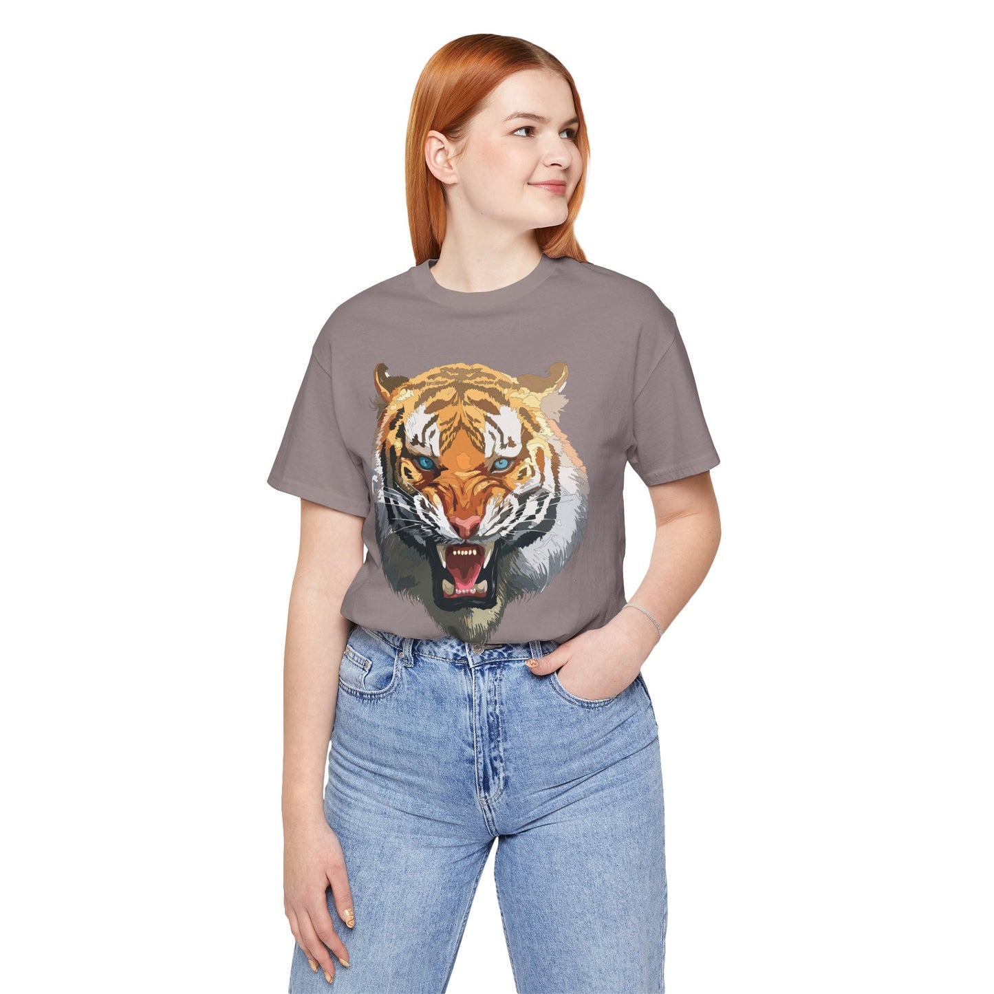 Tiger Shirt, Animal Shirt, T-Shirt with Tiger, Art Design Tee, Wild Animals Tees, Safari T-Shirt, Graphic Design Tee 15