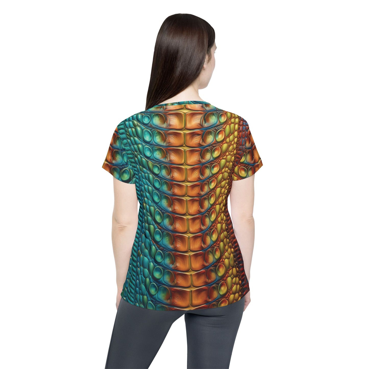 Women Poly T-Shirt with Animal Print