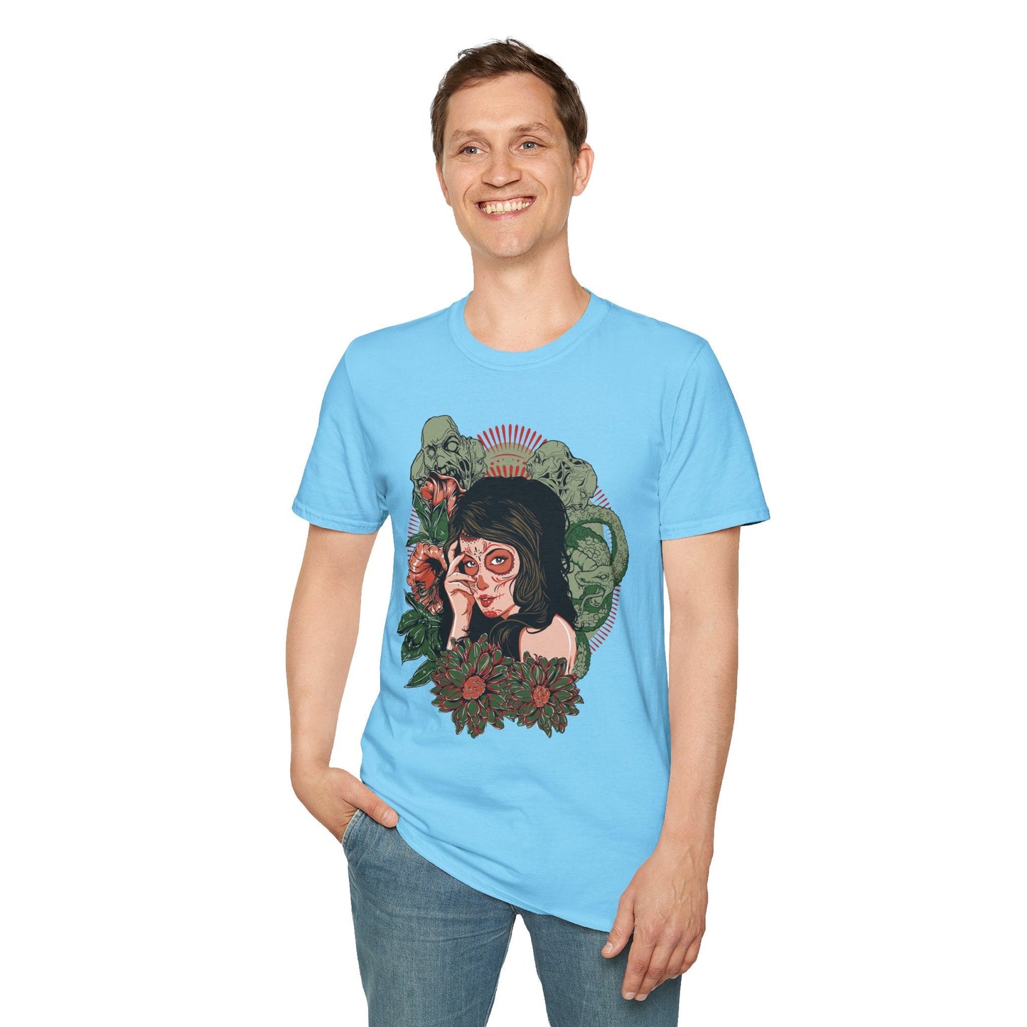 Art Design Graphic Tee Shirt Unisex Softstyle Cotton Art Shirt for Graphic Lovers