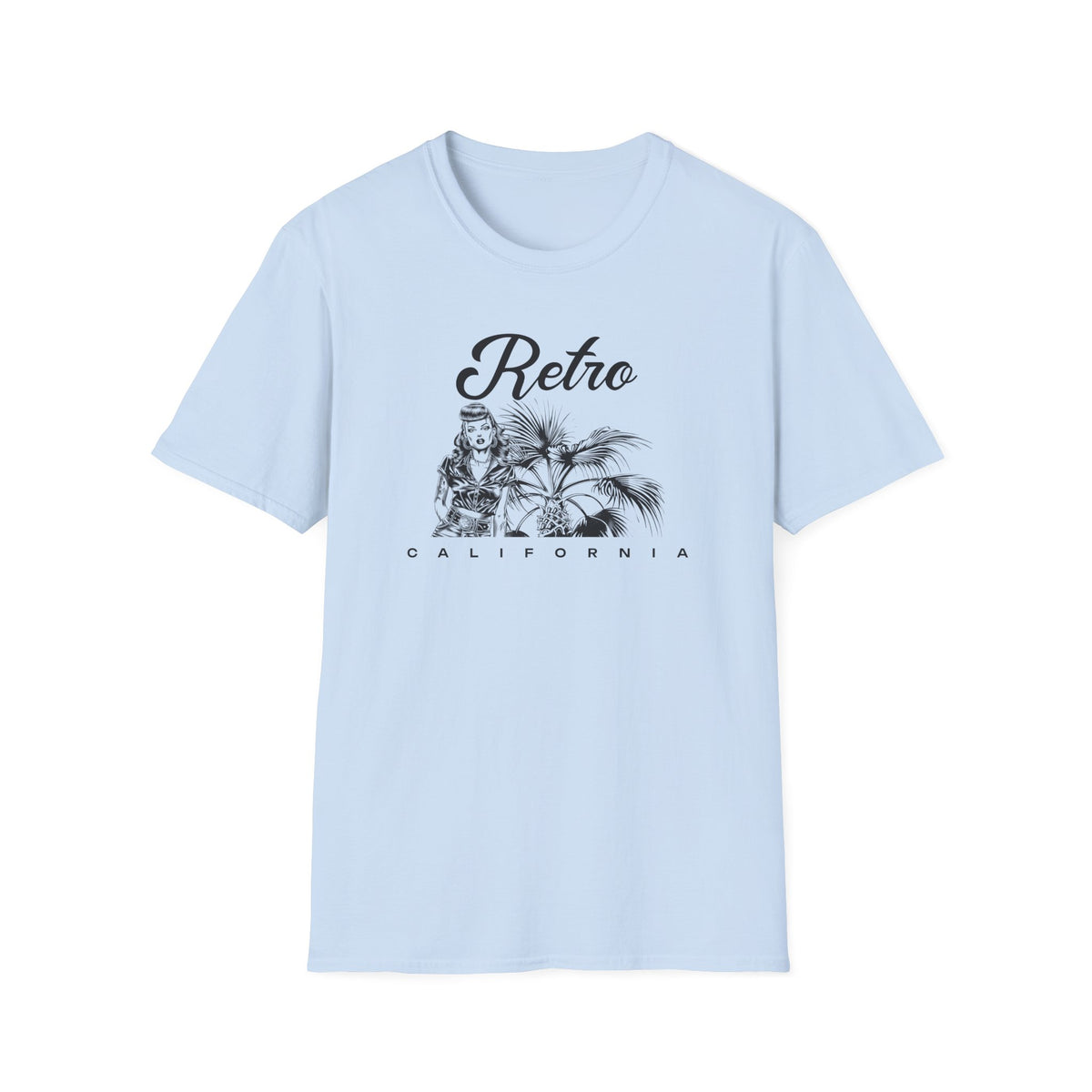 Retro California Vintage Palm Beach Graphic Tee Gildan Unisex 100 Cotton Tee Shirt d202