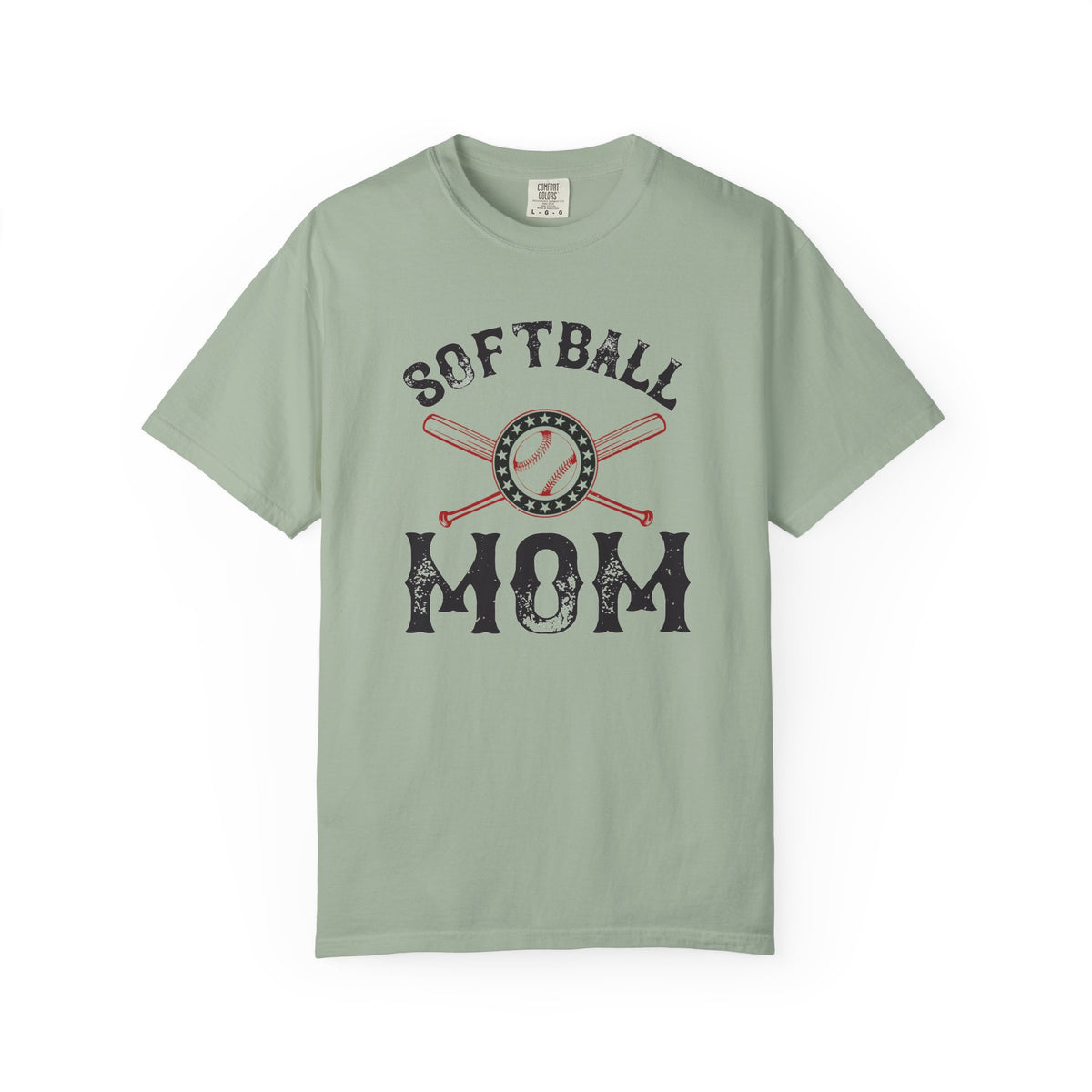 Softball Mom T-shirt Mother Day Mama Tee Unisex Comfort Colors Garment-Dyed Cotton h92