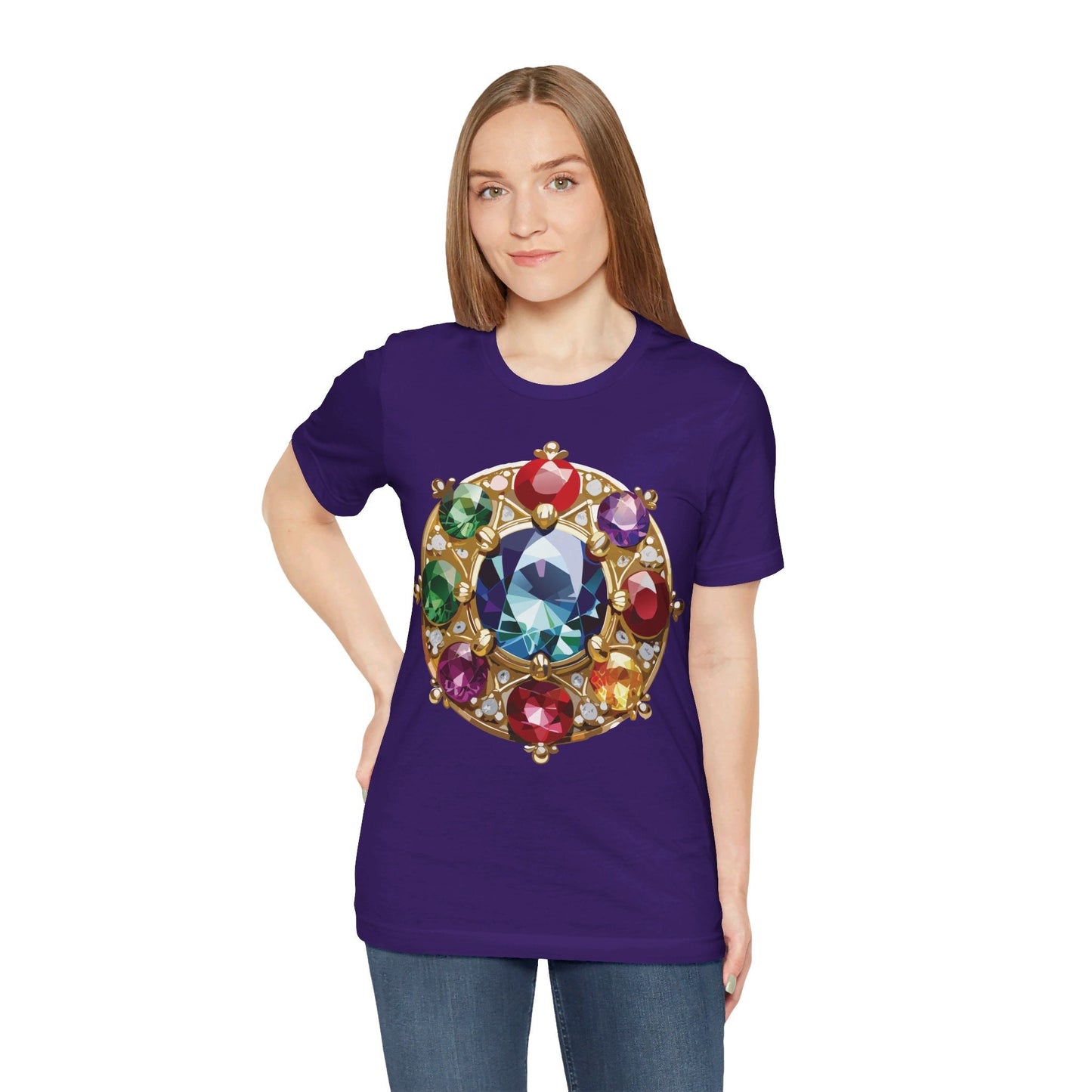 Jewelry Graphic Unisex 100 Cotton Vintage Treasure Art T-Shirt 39