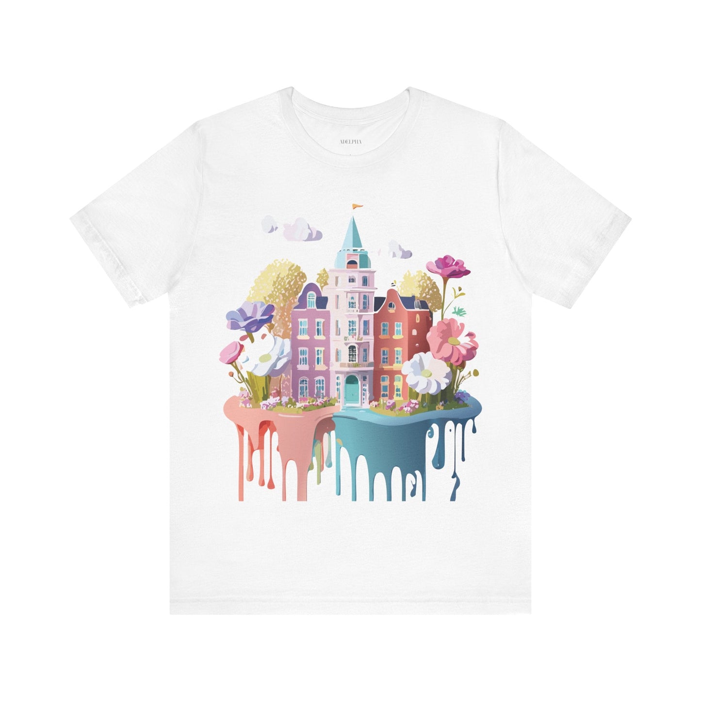 Amsterdam Tourist Shirt Graphic Tee Unisex Vintage Inspired Art Design by Adelpha Short Sleeve