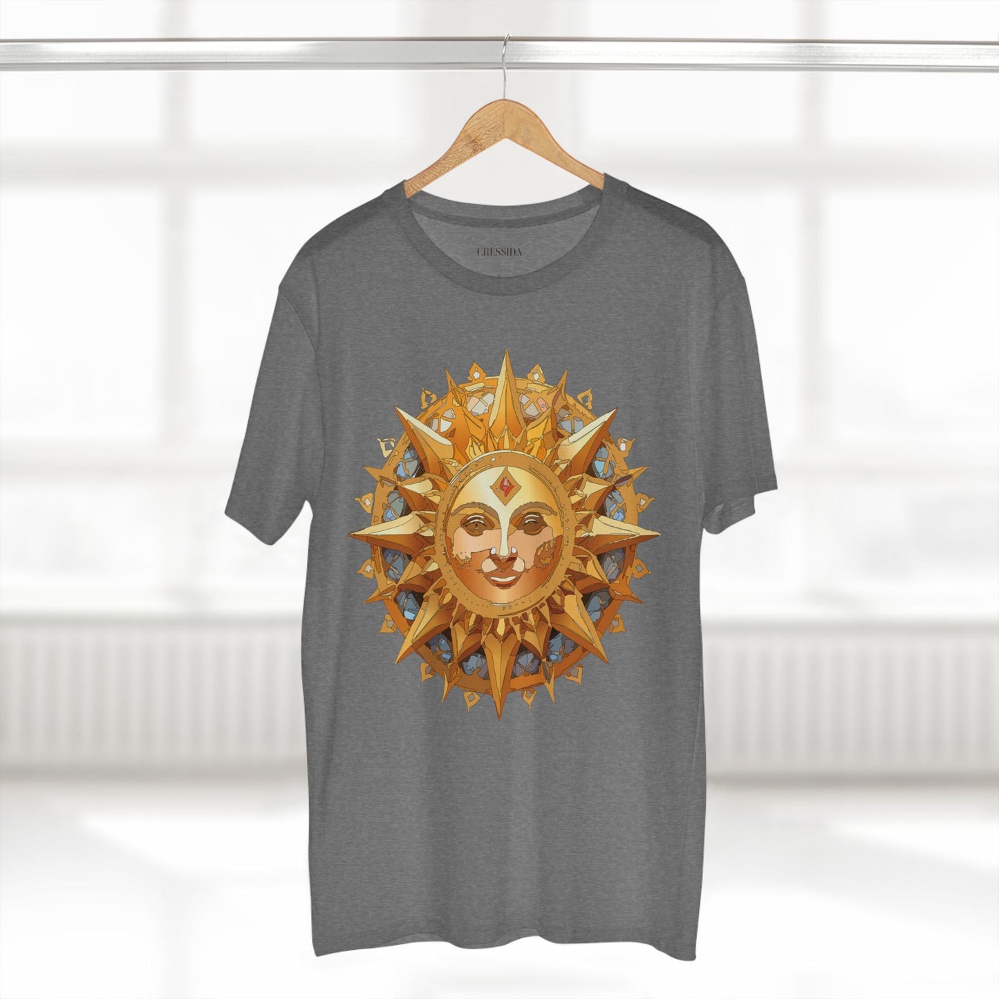 Gold Sun Graphic Unisex 100 Cotton T-Shirt with Golden Art Design 18