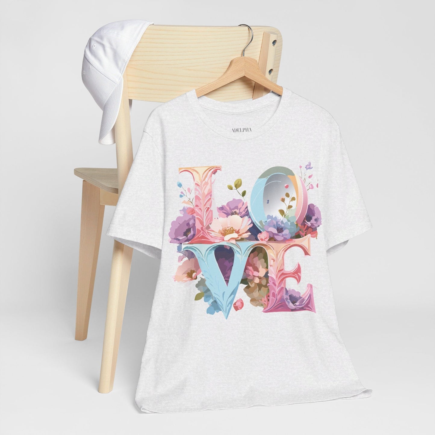 Adelpha Valentine Graphic Tee Unisex Short Sleeve Vintage Inspired Art Design for Everyday Wear