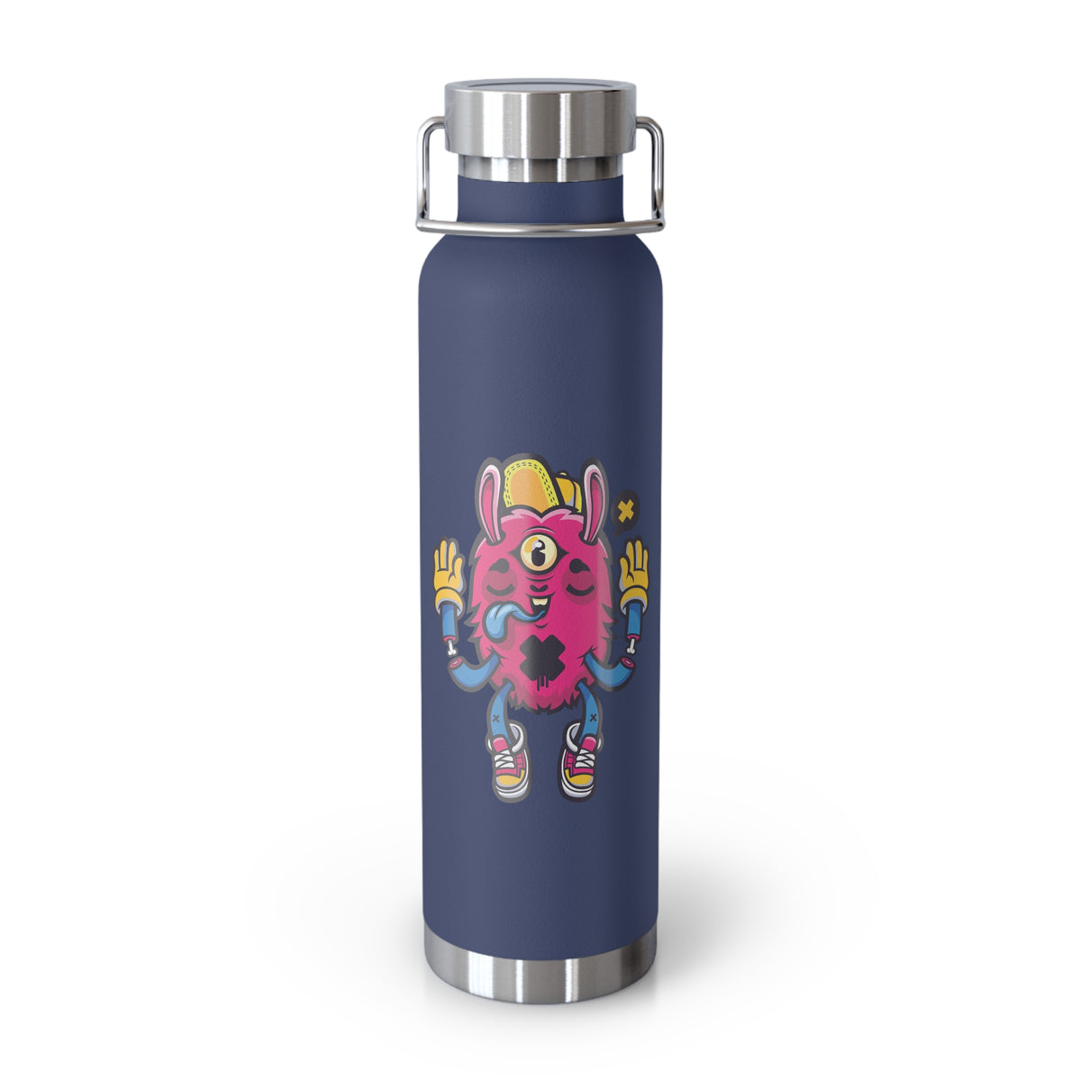 22oz Copper Insulated Water Bottle with Cartoon Design - CV65