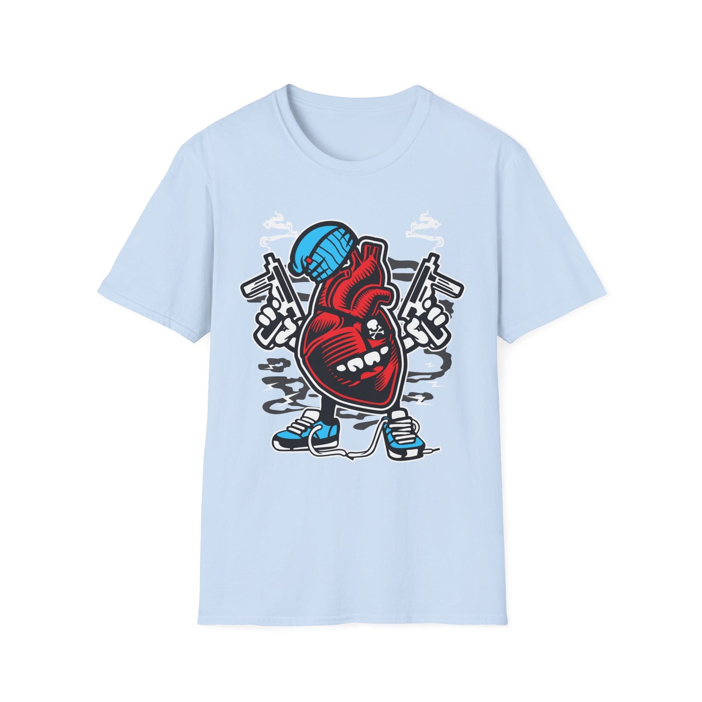 Unisex Cotton T-Shirt with Cartoon Graphic Design