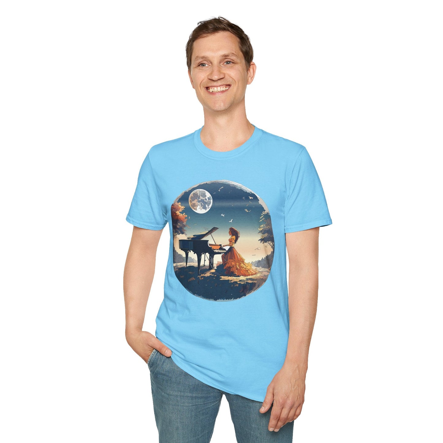 Womens Graphic T Shirt Art Design Gildan Softstyle Tee 100 Percent Ring Spun Cotton Unisex