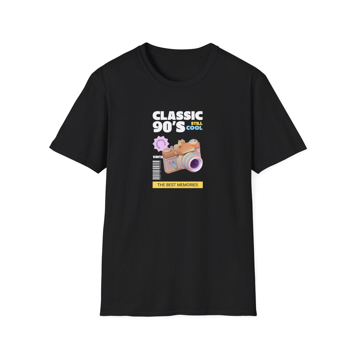 90s Retro Camera Photography Graphic Tee Gildan Unisex 100 Cotton Tee Shirt d201