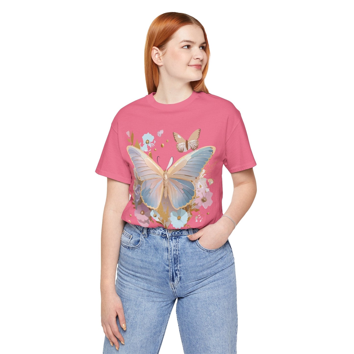 Adelpha Butterfly Graphic Tee Unisex Vintage Artwork Short Sleeve Shirt