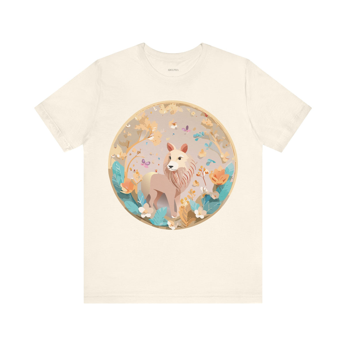 Medallion Graphic Unisex Cotton Bella+Canvas Tee with Art Design d59
