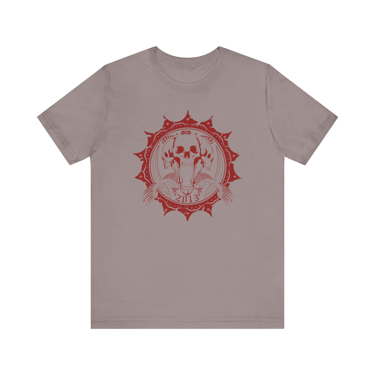 Skull Meddalion Mandala Tee Boho Skulleton Graphic Unisex Cotton Shirt Art-51