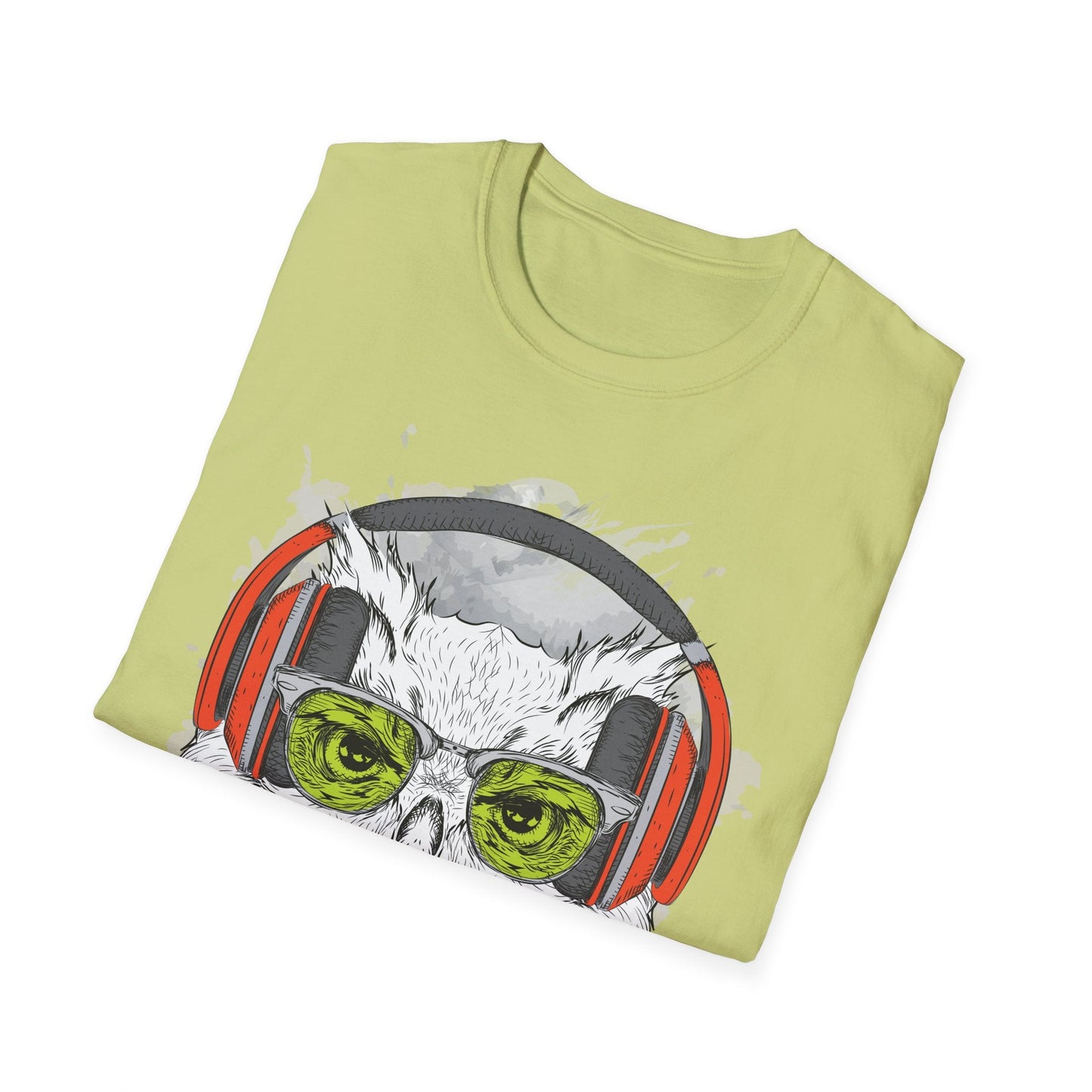 I Love Music Animals Shirt Unisex Tee With Headphones Graphic Design For Music Lovers