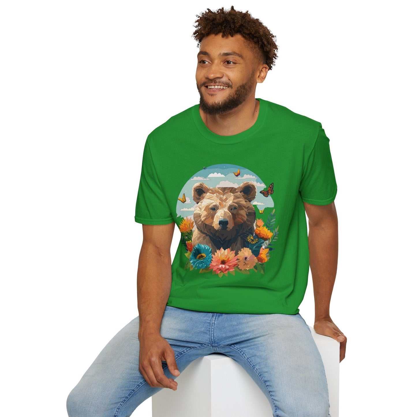 Bear T Shirt Unisex Teddy Bear Tee Softstyle 64000 One Hundred Percent Ring Spun Cotton Short Sleeve
