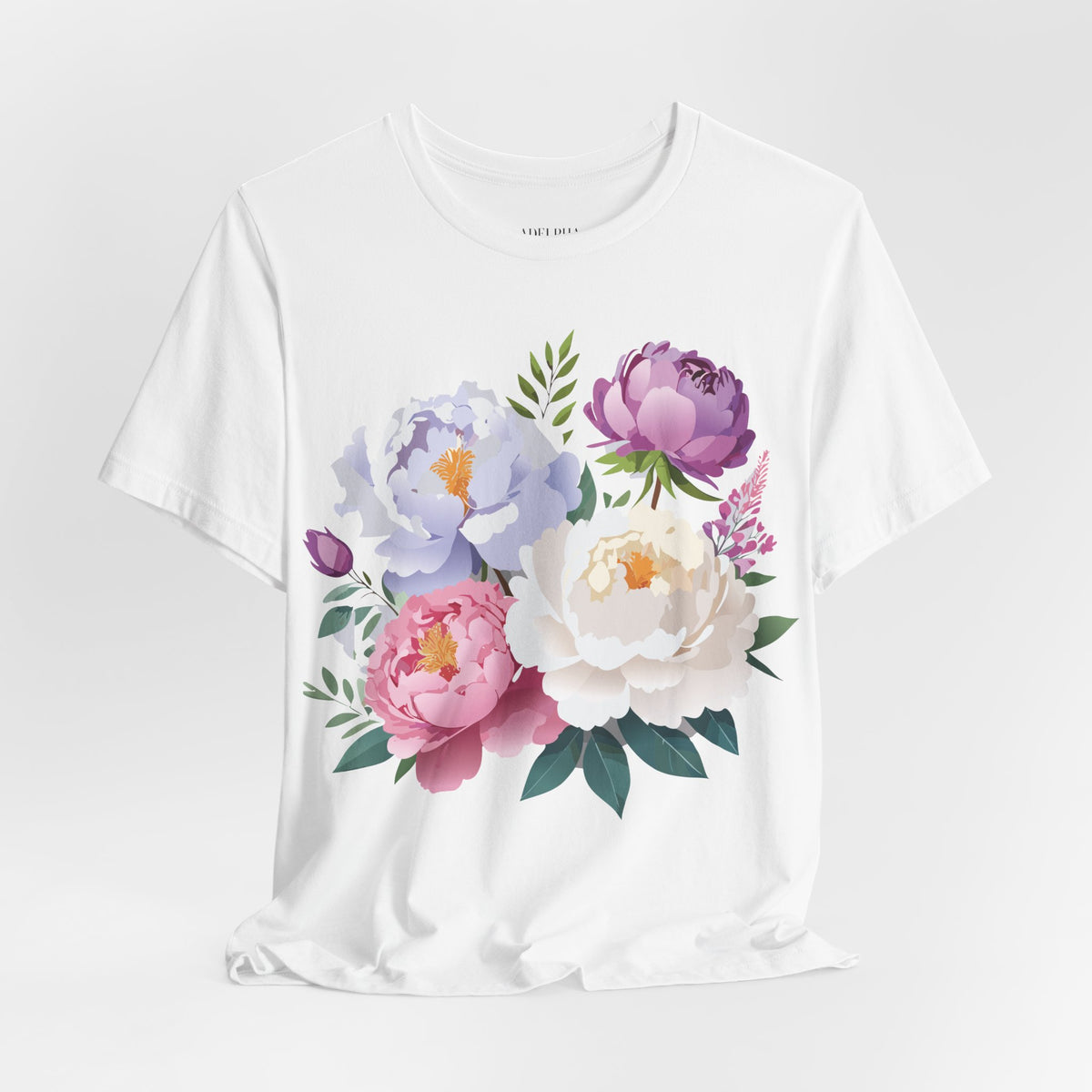 Floral Graphic Tee Shirt - Bella+Canvas Unisex 100 Cotton 30