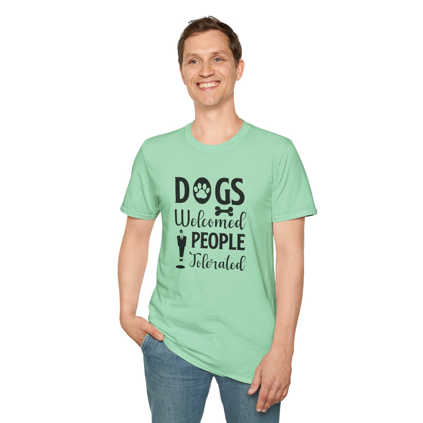 Dog Slogan T Shirts With Funny Quotes Unisex Tee Shirt Gildan Softstyle 64000 100 Percent Cotton