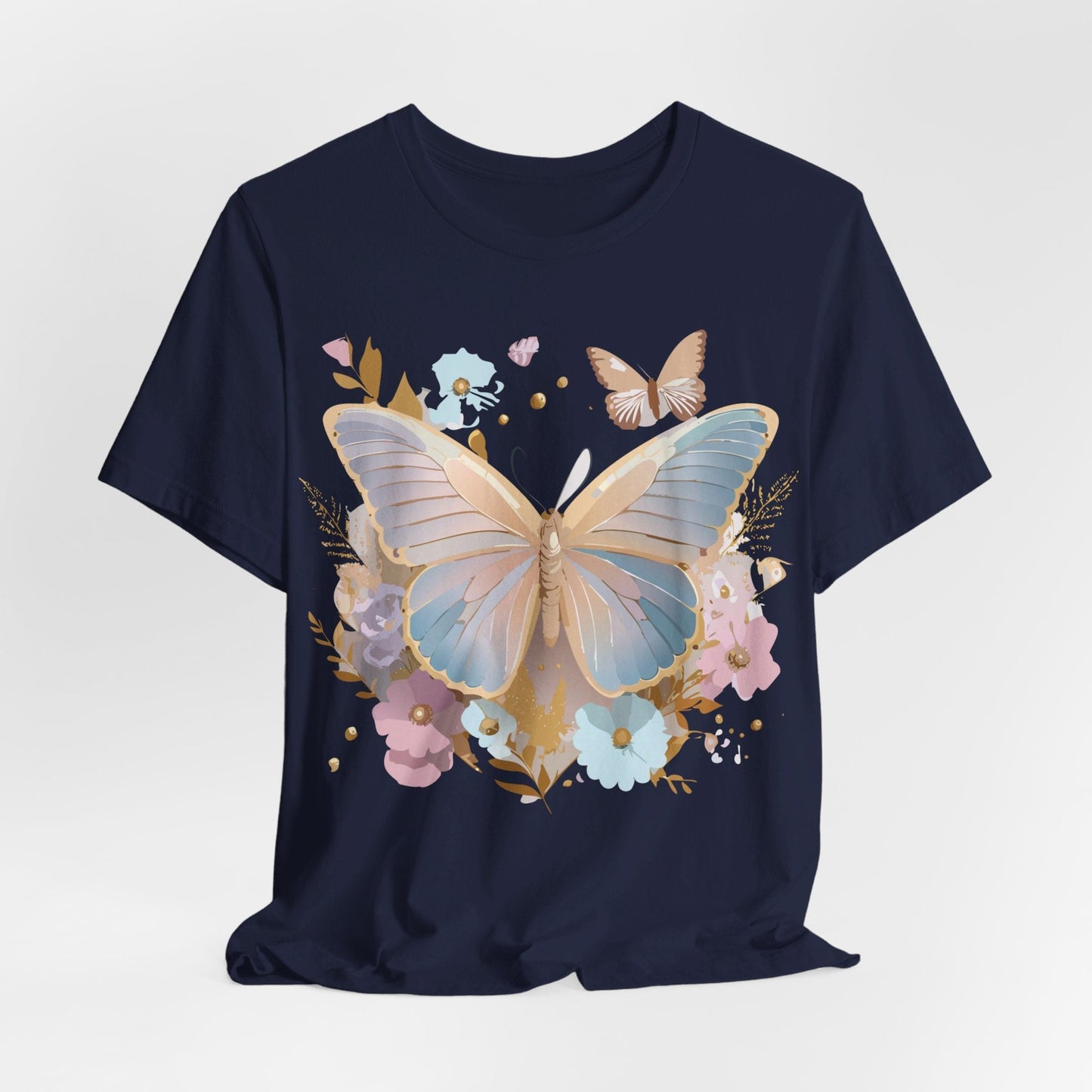 Butterfly Graphic T Shirt Unisex Vintage Artwork Tee By Adelpha