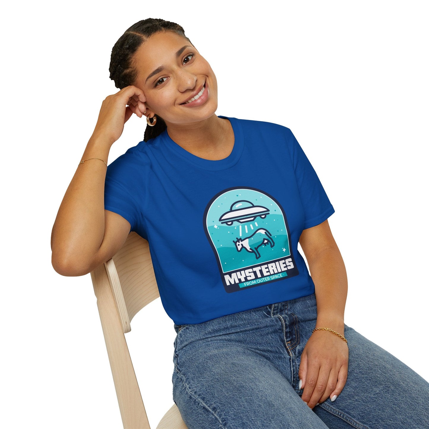 Mysteries UFO Abduction TShirt  Retro Alien Space Graphic Tee