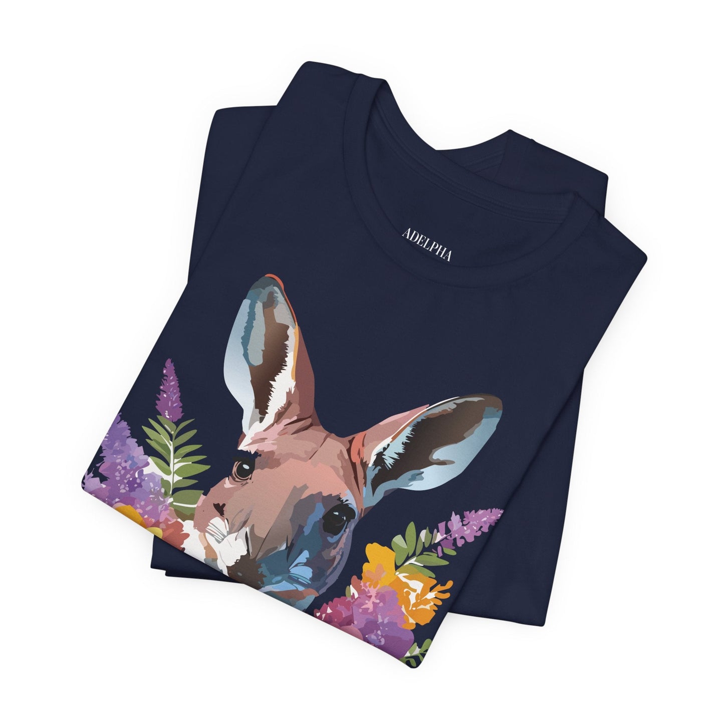 Kangaroo Graphic Tee Unisex Jersey Short Sleeve Adelpha Vintage Inspired Artwork Casual Wear