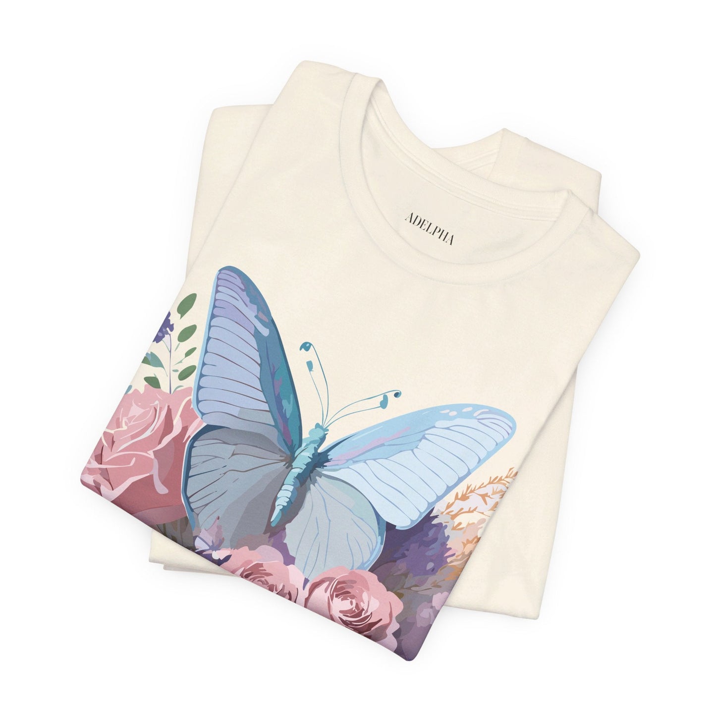 Butterfly Graphic Tee Unisex Jersey Shirt Adelpha Vintage Art Design
