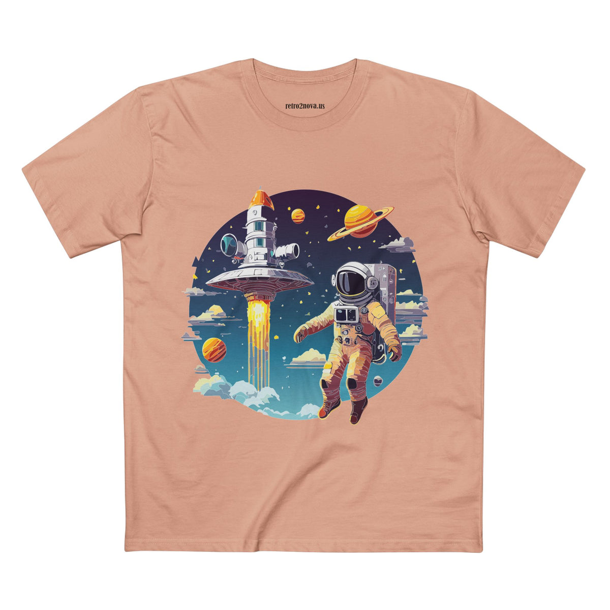 Cosmos Astronaut Graphic Tee Staple Unisex 100 Cotton Tee Shirt - CS-27