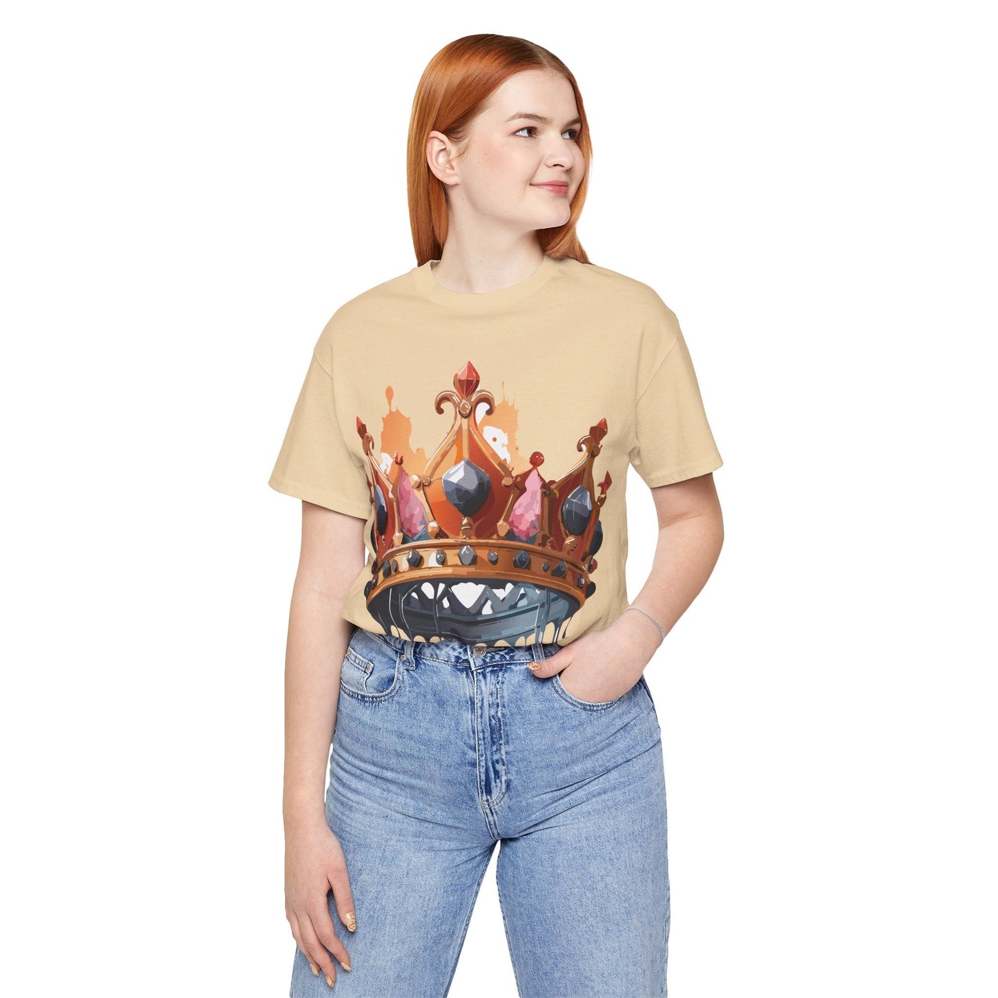 Crown Graphic Unisex 100 Cotton Vintage Artwork Tee 10