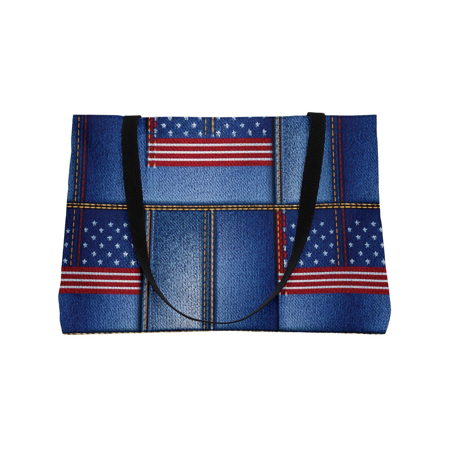 4th of July Denim Color Imitation Print Unisex  Yoga Bag  Spun Poly 24x13 Canvas Bag 70