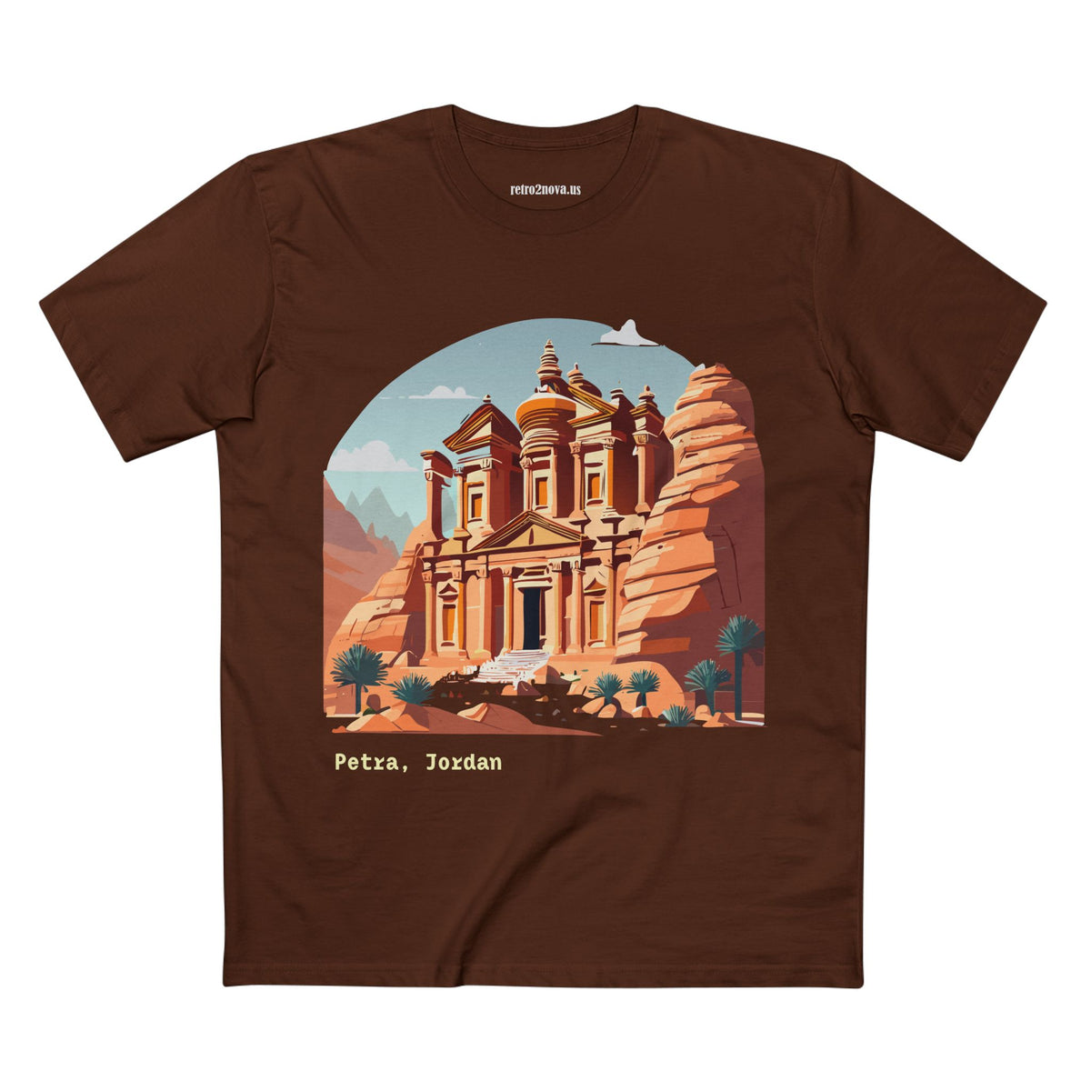 Petra Jordan Illustration Tee | Petra travel shirt, ancient rock city design