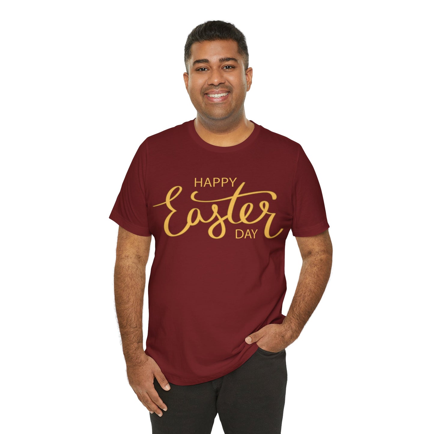 Unisex Cotton Tee Shirt with Easter Prints