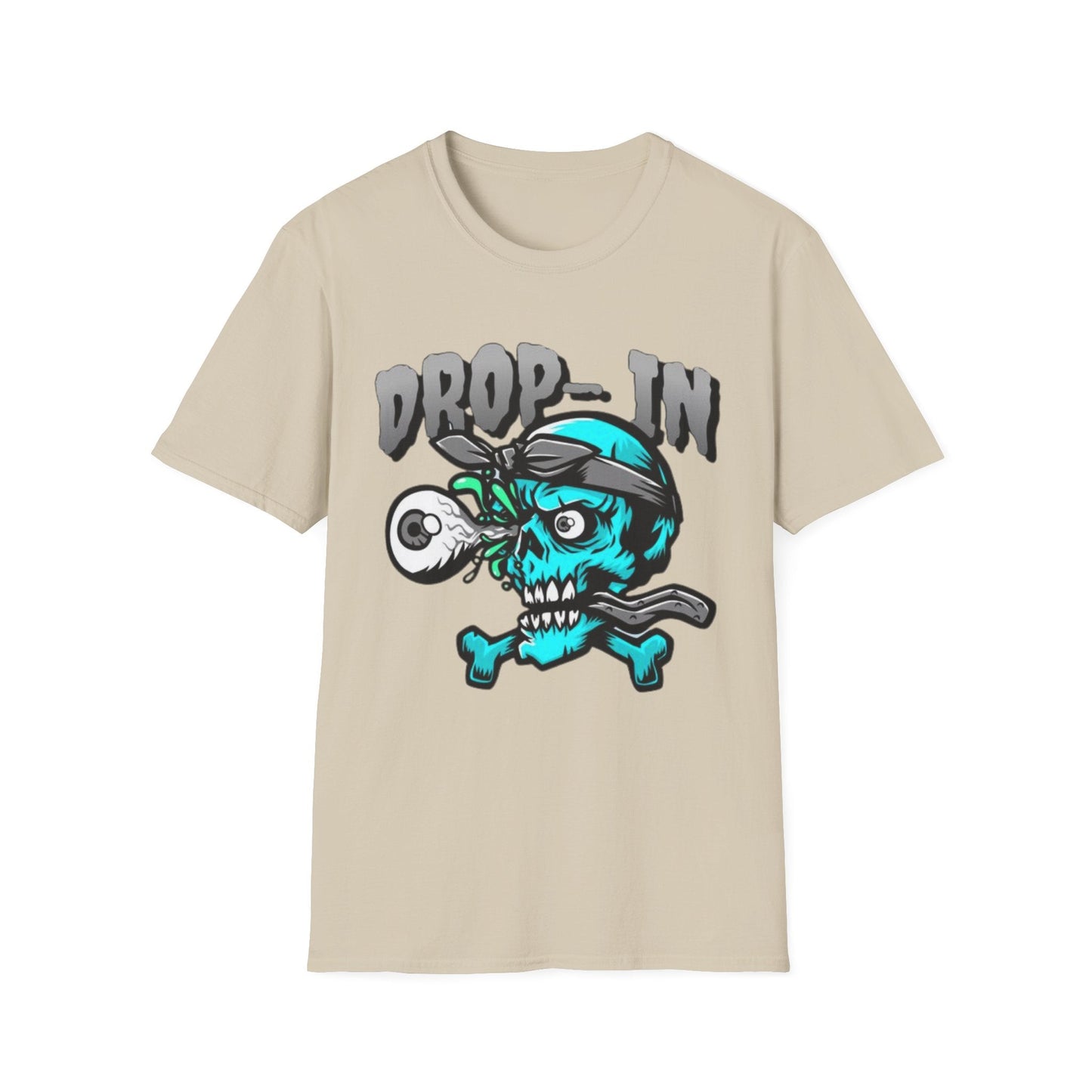 Unisex Skull T Shirt Skeleton Shirt With Skull Artwork Gildan Softstyle 64000 Cotton Tee