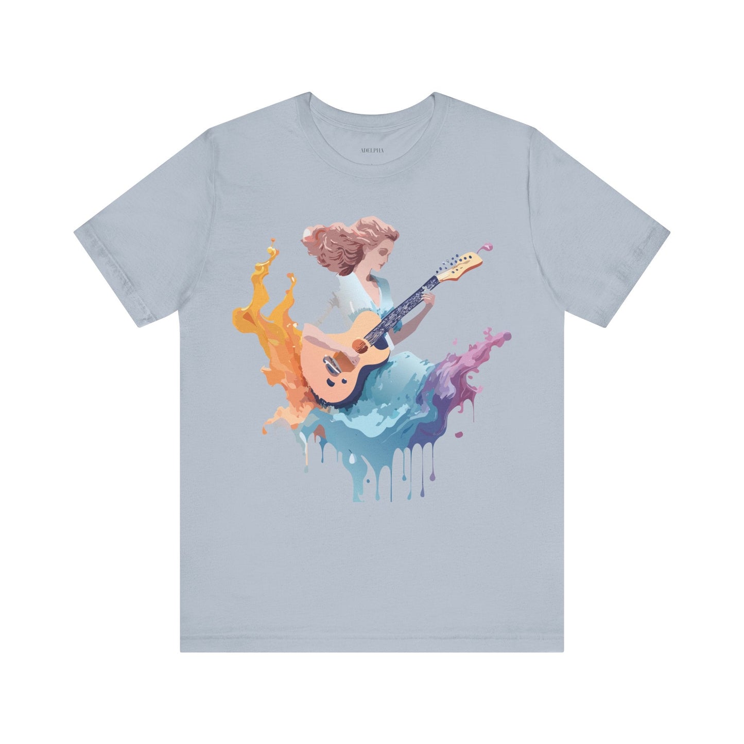 Music Graphic Unisex 100 Cotton Vintage Art with Musical Elements Tee 38
