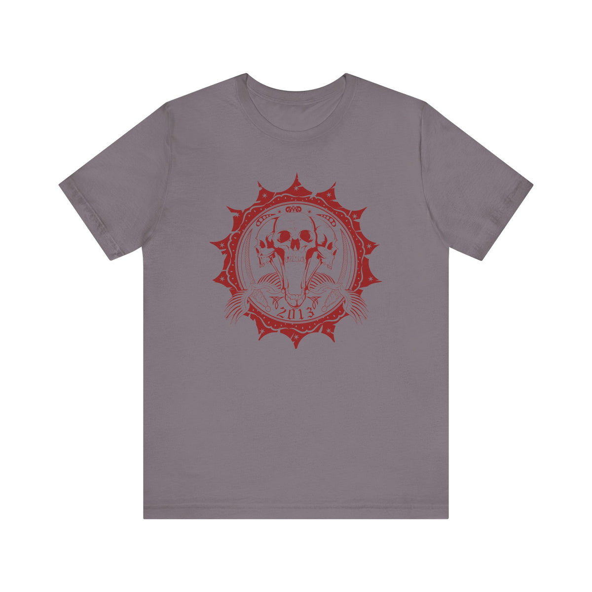 Skull Meddalion Mandala Tee Boho Skulleton Graphic Unisex Cotton Shirt Art-51