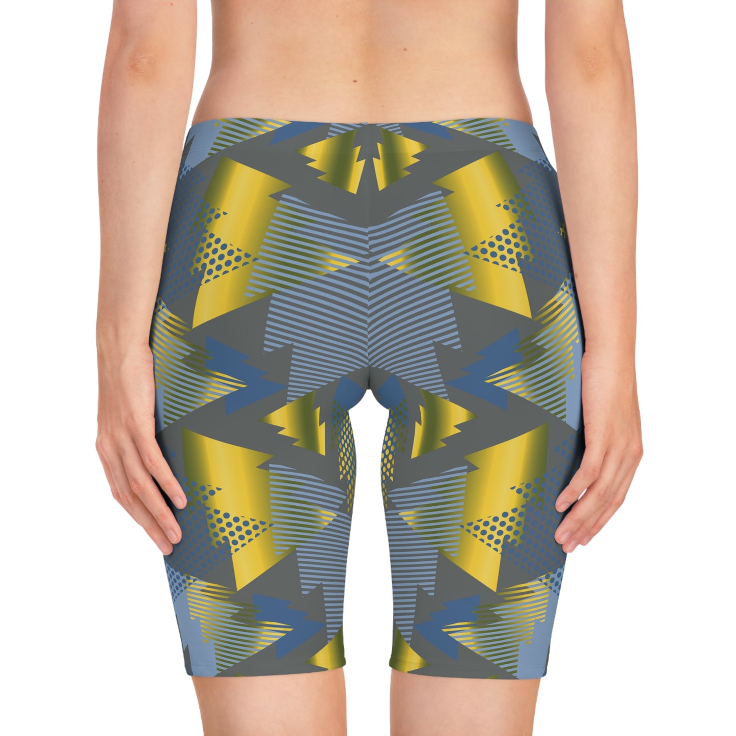 Bike Shorts with Abstract prints