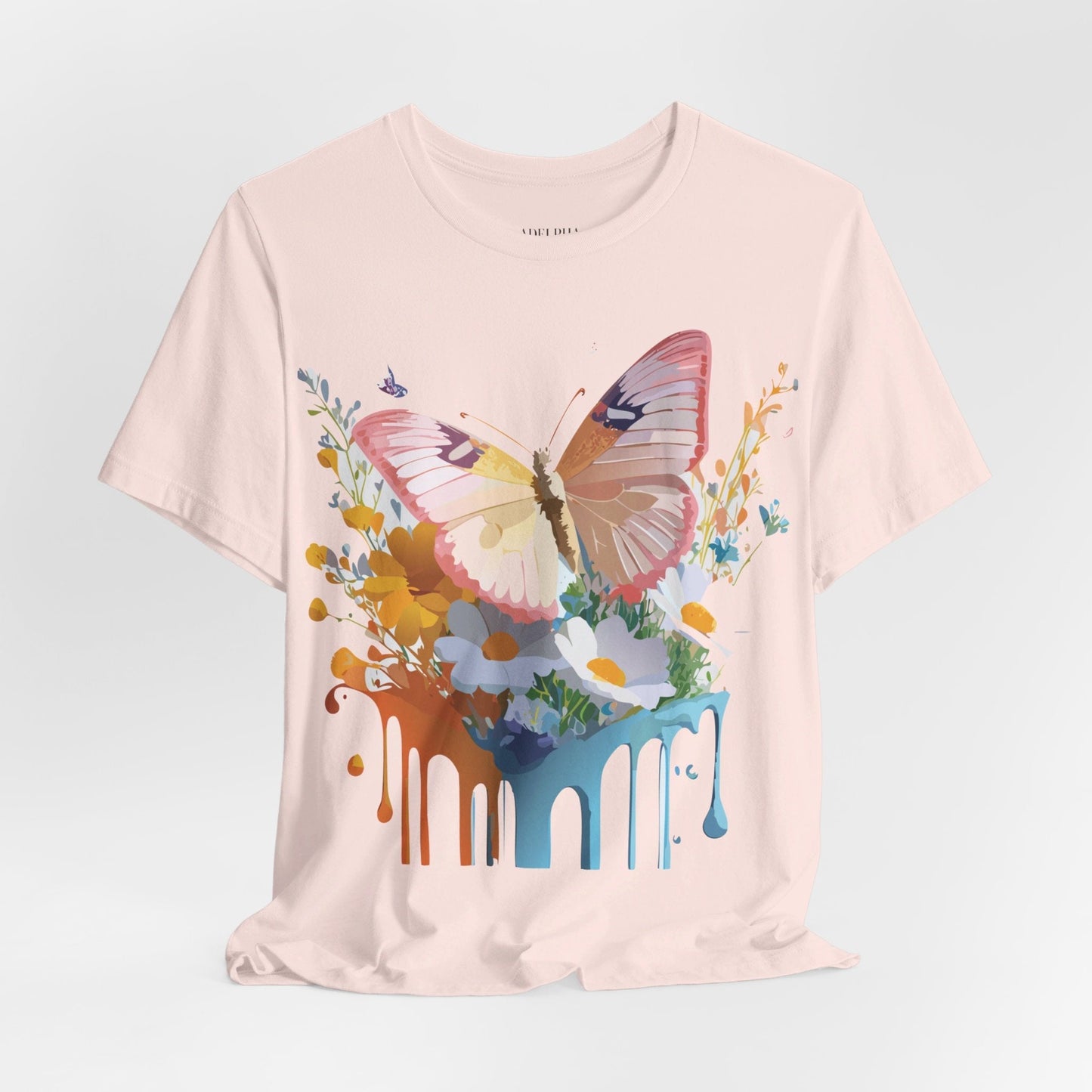 Butterfly Graphic Tee Unisex Short Sleeve Art Design By Adelpha