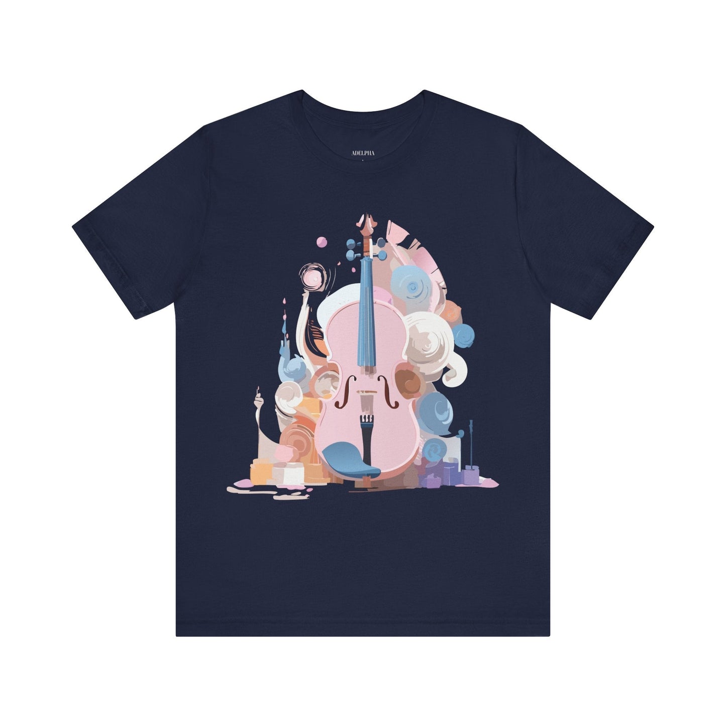 Music T Shirt Unisex Graphic Tee Vintage Inspired Artwork By Adelpha Short Sleeve